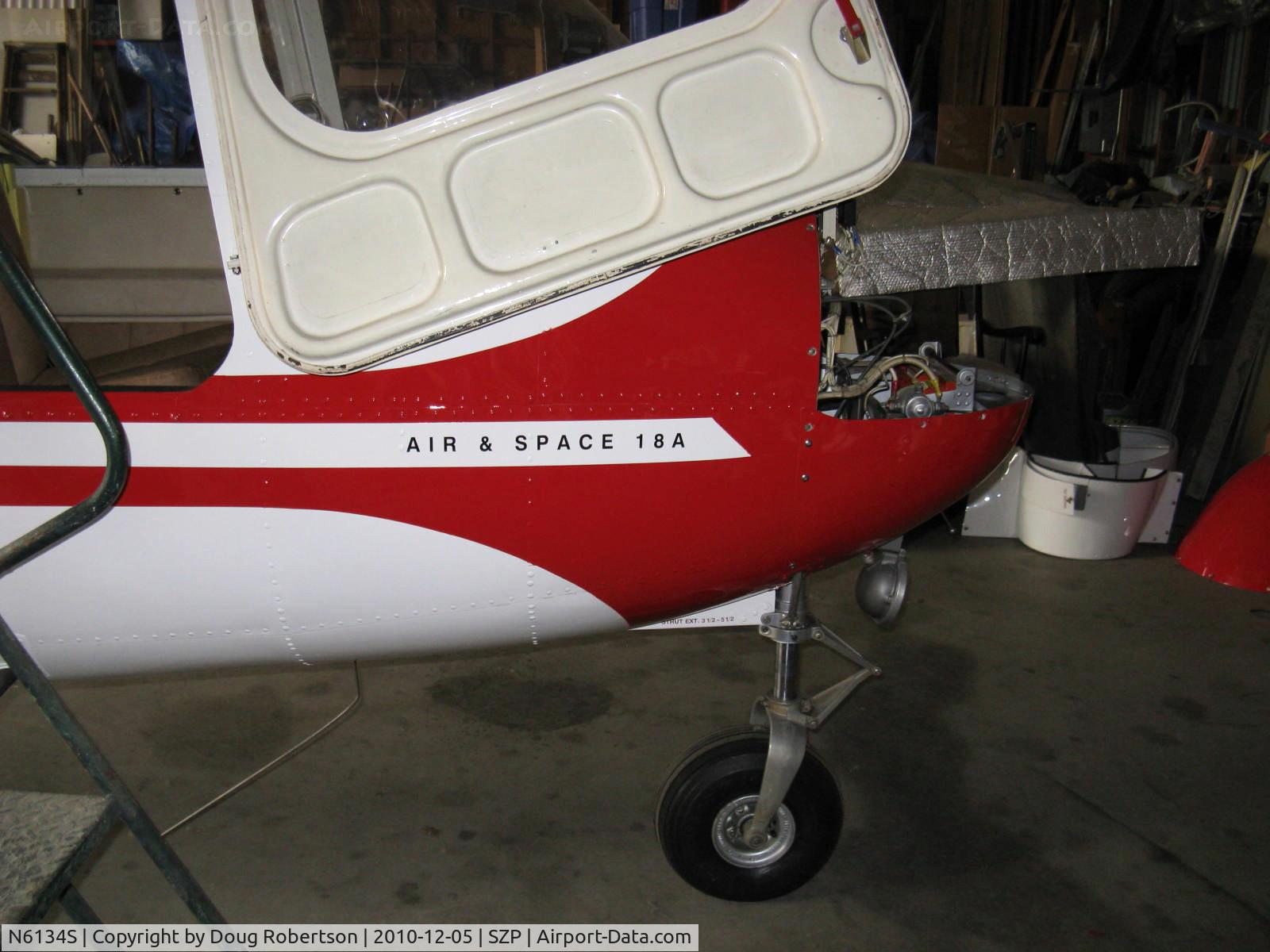 N6134S, 1965 Air & Space America Inc 18A C/N 18-41, 1965 Air & Space Mfg. Inc. 18A jump start Autogyro, Lycoming O&VO-360 180 Hp, Standard class