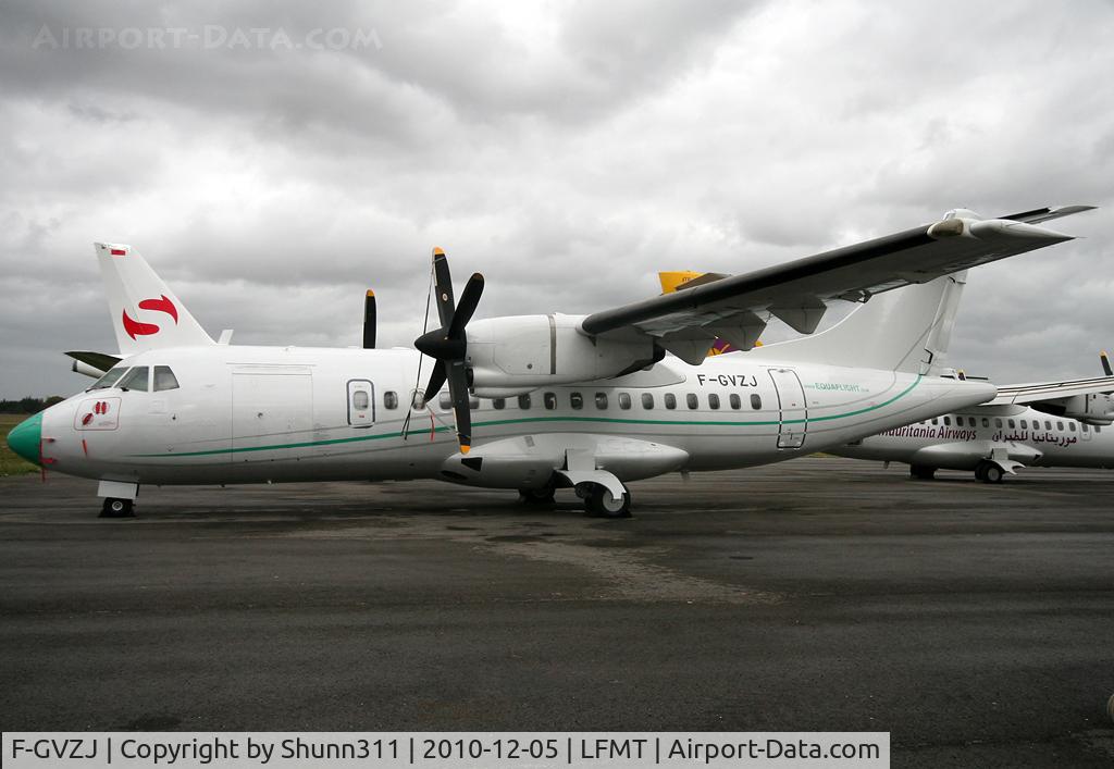 F-GVZJ, 1988 ATR 42-320 C/N 093, Stored at MPL with Equaflight titles and c/s...