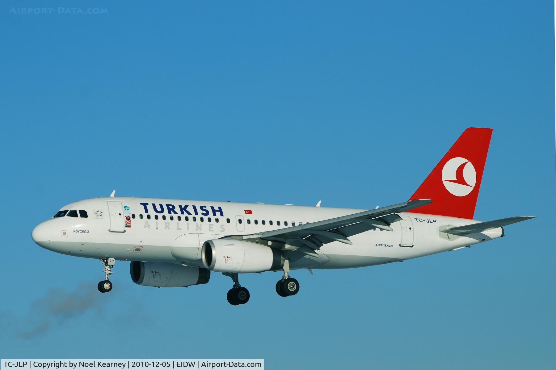 TC-JLP, 2005 Airbus A319-132 C/N 2655, Landing Rwy 28