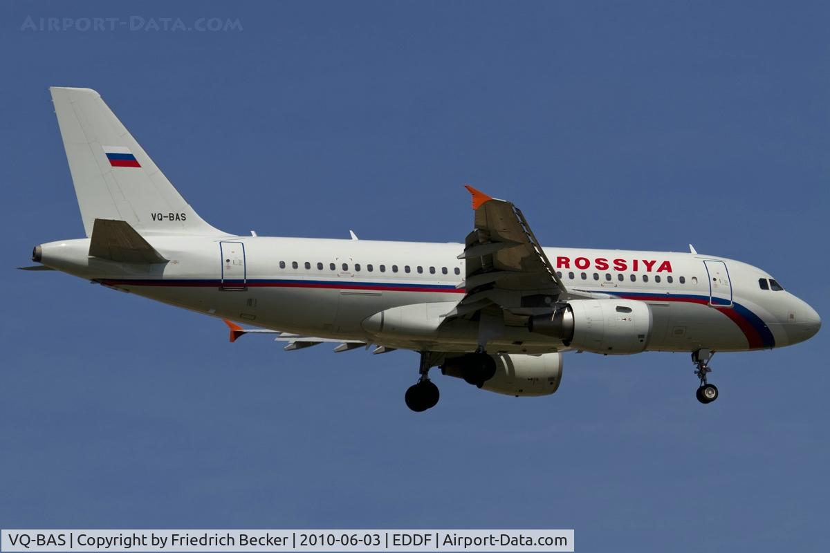 VQ-BAS, 2002 Airbus A319-111 C/N 1863, on final RW07R