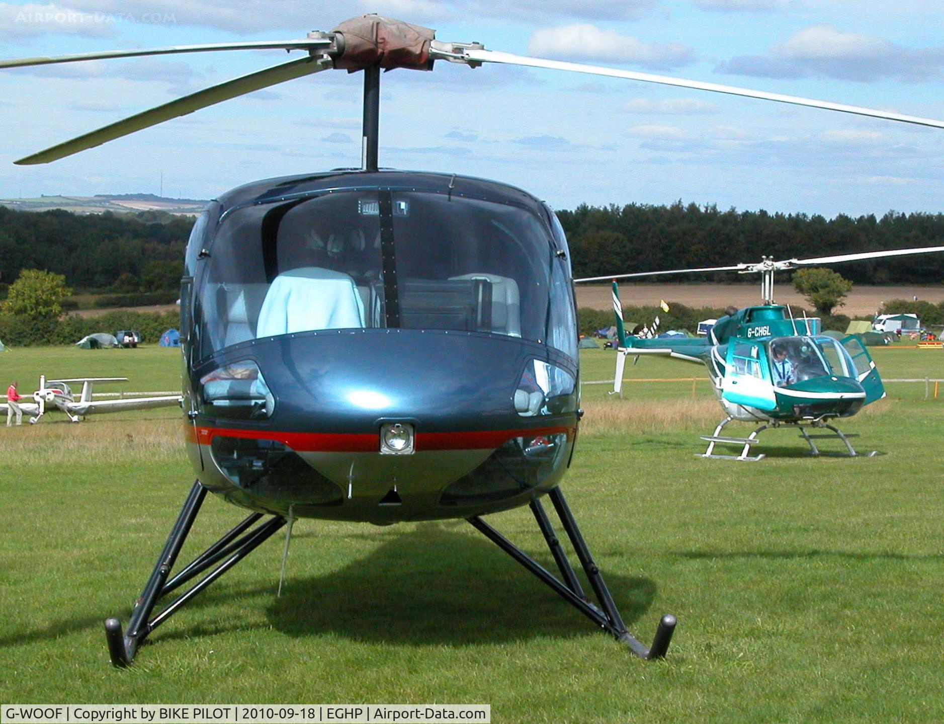 G-WOOF, 1998 Enstrom 480 C/N 5027, Visiting Enstrom 480