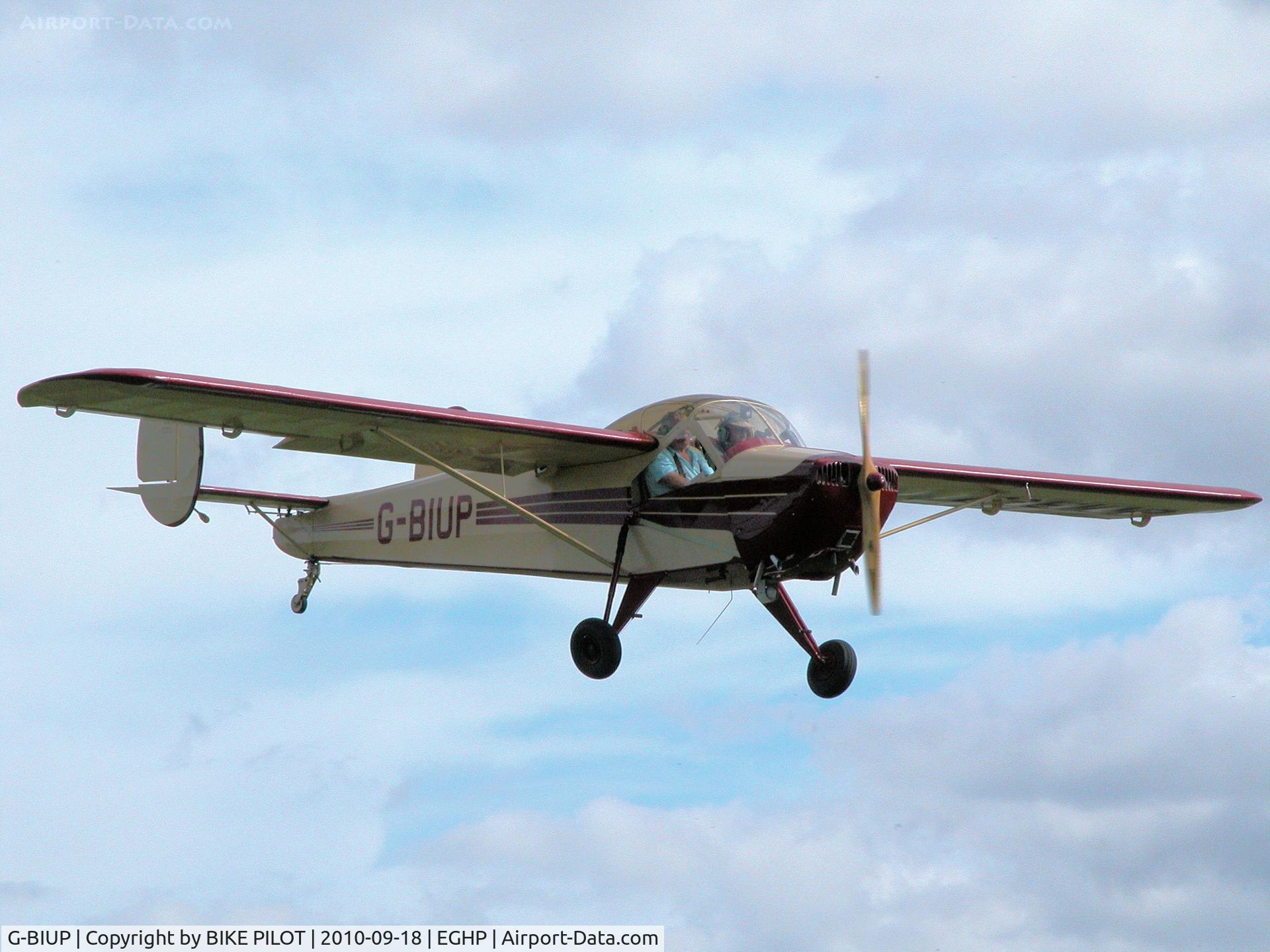 G-BIUP, 1950 Nord NC-854S C/N 54, Resident Nord on finals for rwy 26