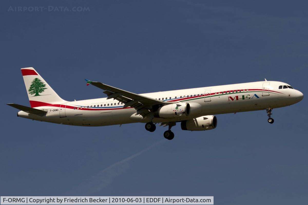 F-ORMG, 2003 Airbus A321-231 C/N 1956, on final RW07R