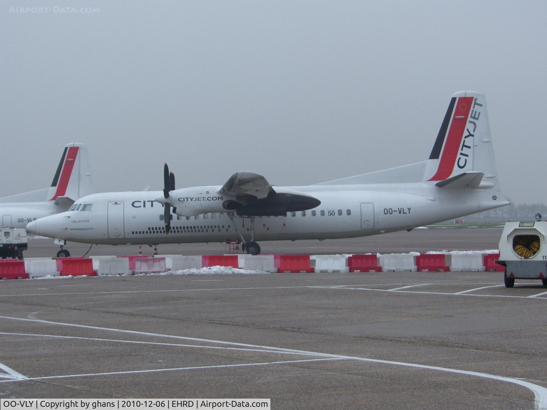 OO-VLY, 1990 Fokker 50 C/N 20181, First Fokker 50 with Cityjet-titles in tail