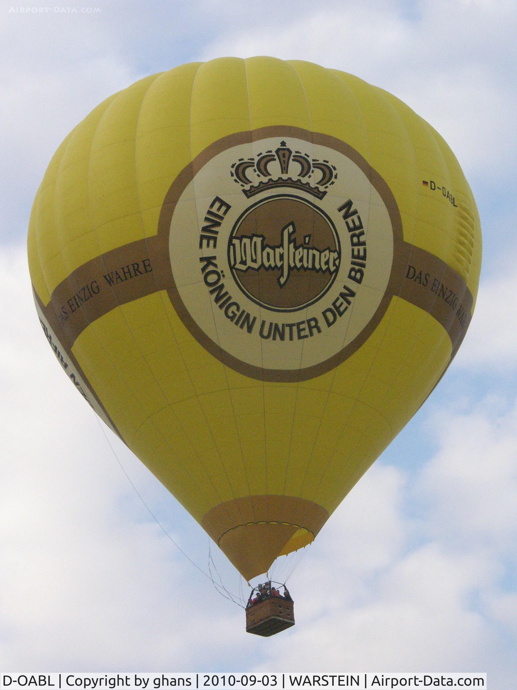 D-OABL, Kubicek BB-70 C/N 460, WIM 2010 'Warsteiner'