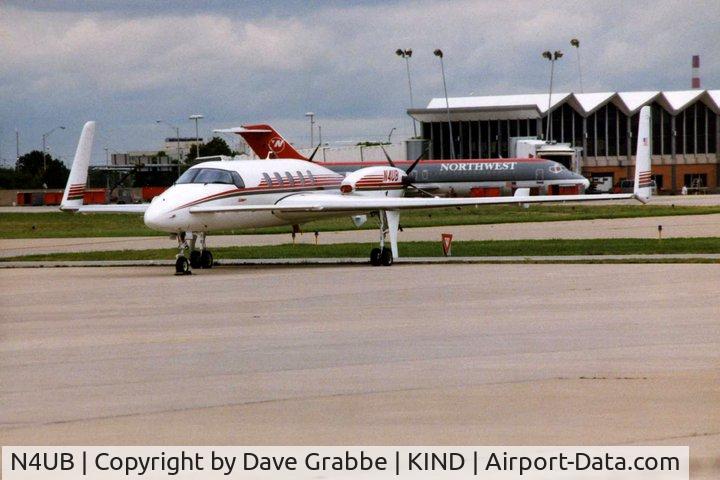 N4UB, 1990 Beech 2000 Starship C/N NC-4, Taken on the commercial ramp at KIND.