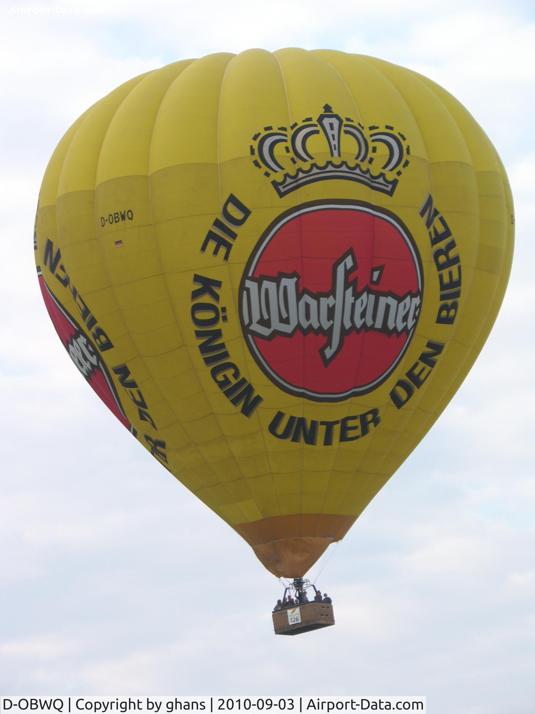 D-OBWQ, 2000 Cameron Balloons A-275 C/N 4743, WIM 2010