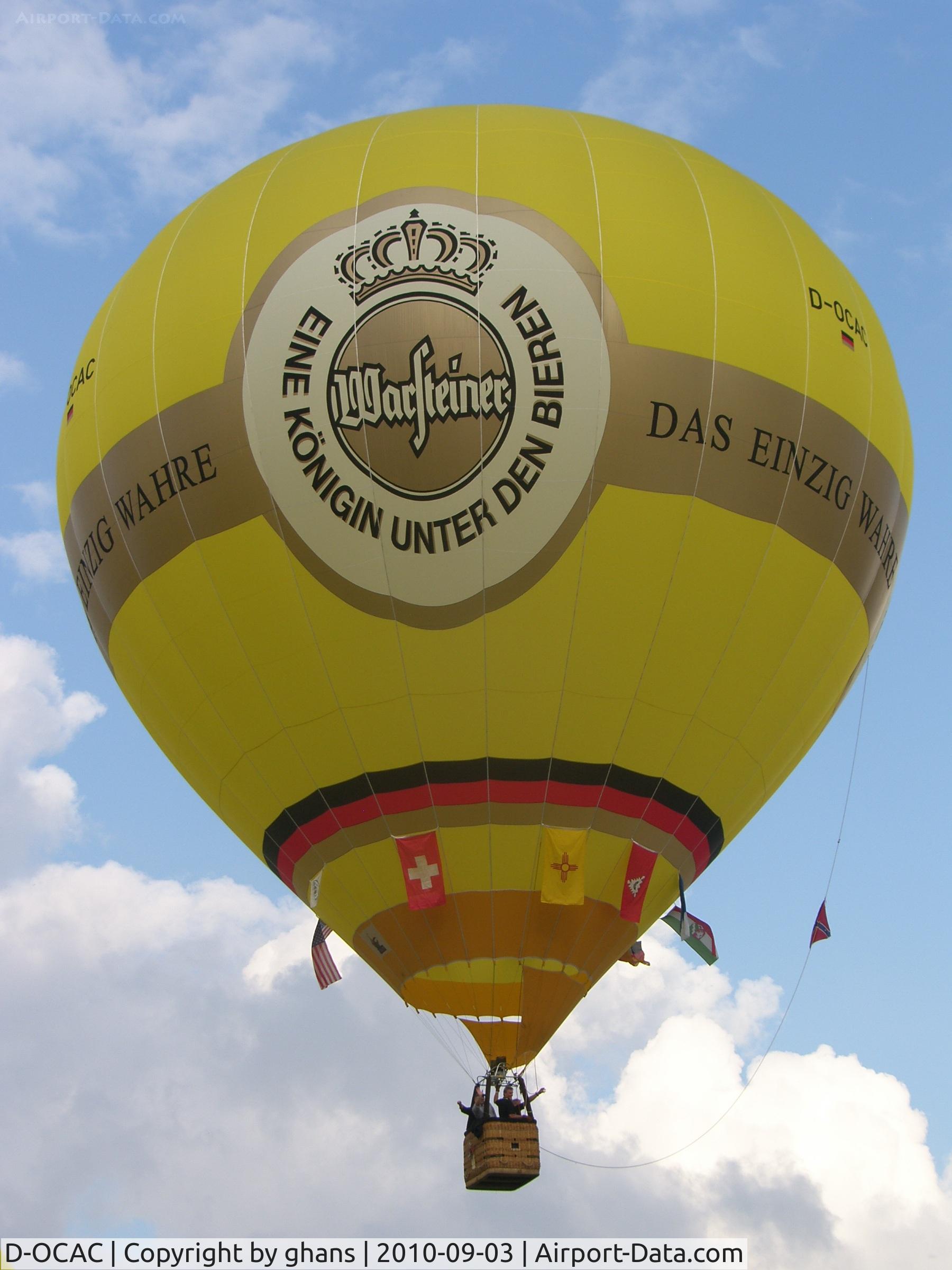 D-OCAC, 2008 Schroeder Fire Balloons G34/24 C/N 1341, WIM 2010