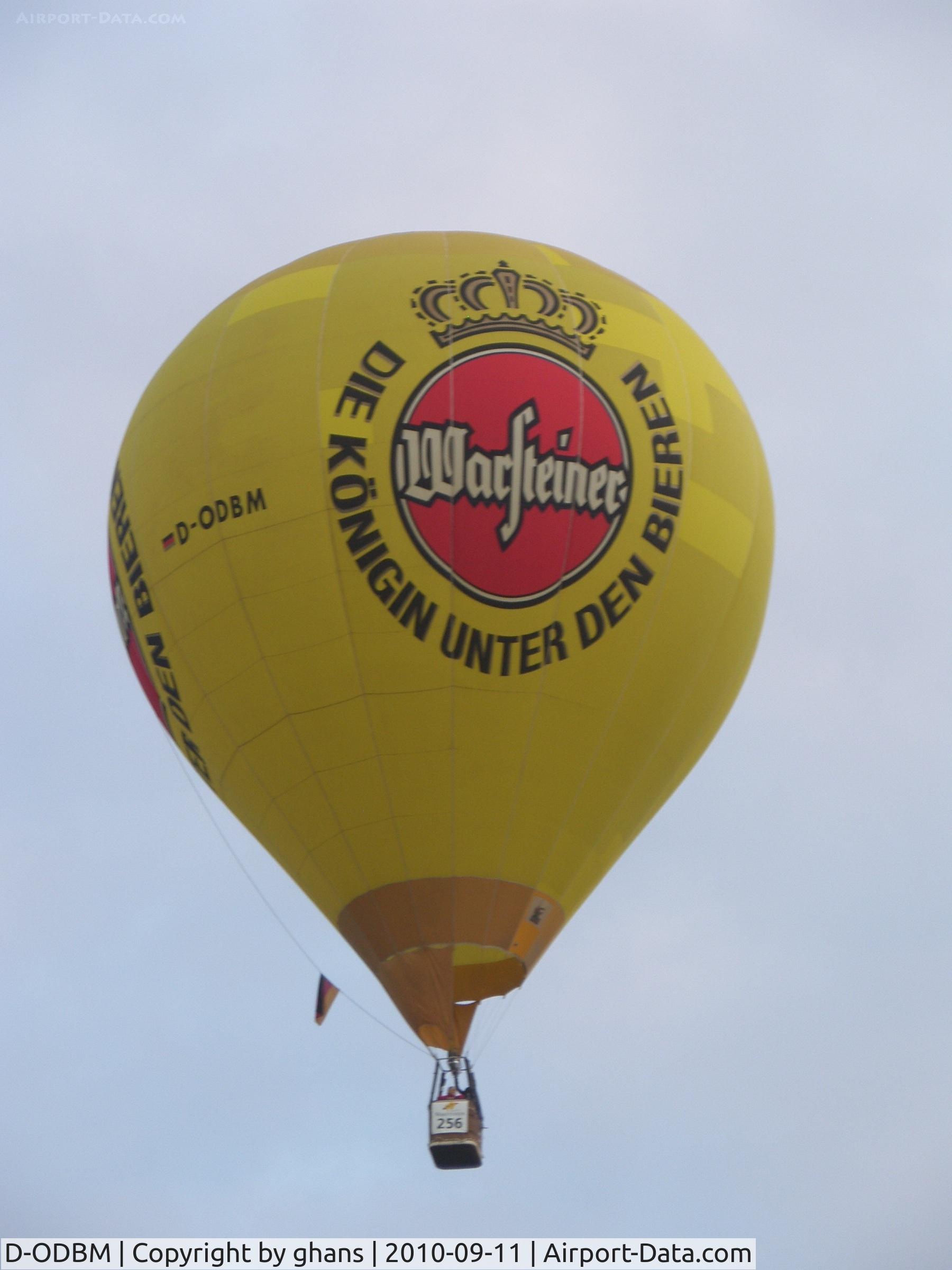 D-ODBM, 2001 Schroeder Fire Balloons G C/N 908, WIM 2010