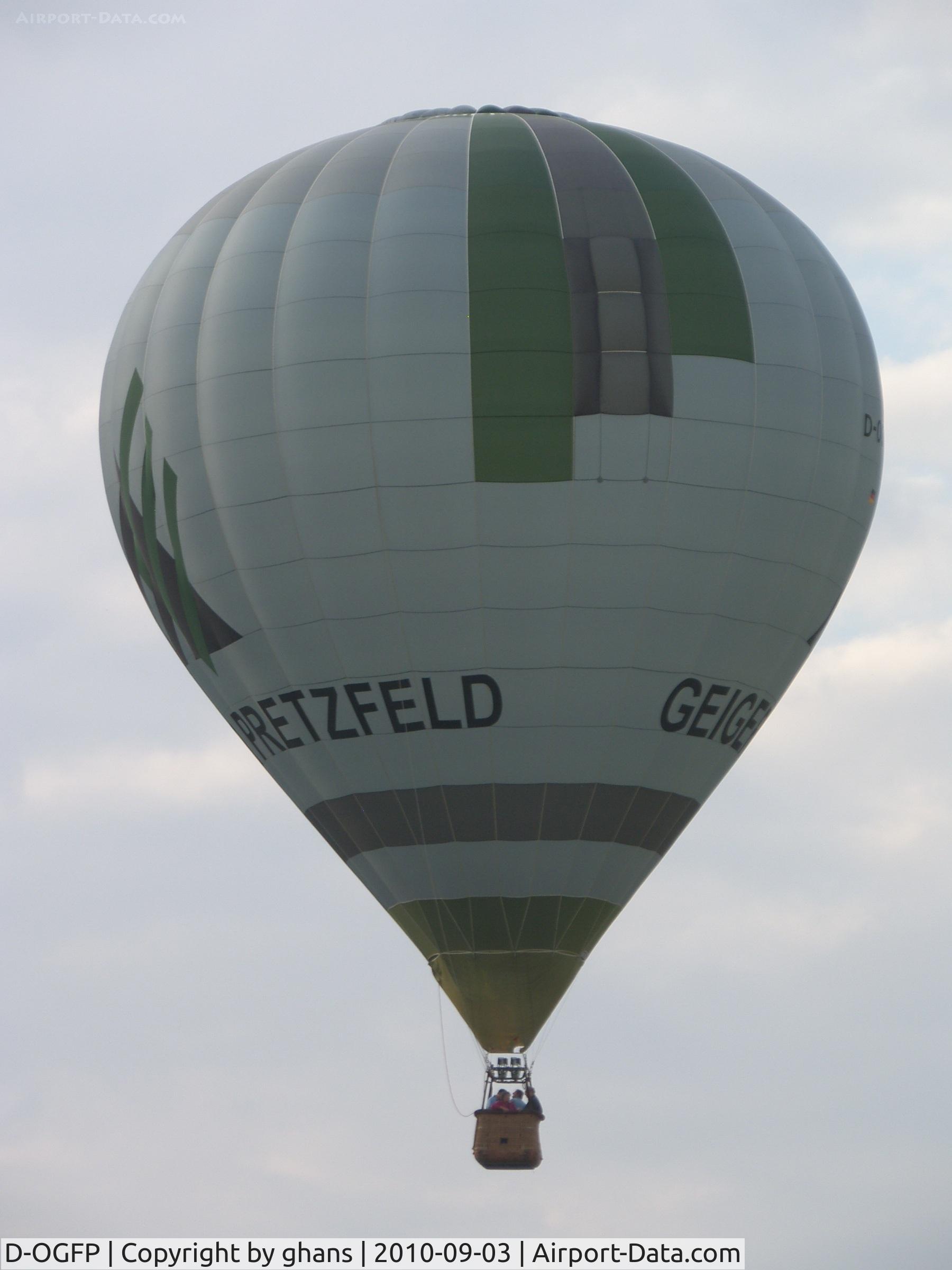 D-OGFP, 2005 Cameron Balloons Ltd Cam Z-105 C/N 10716, WIM 2010