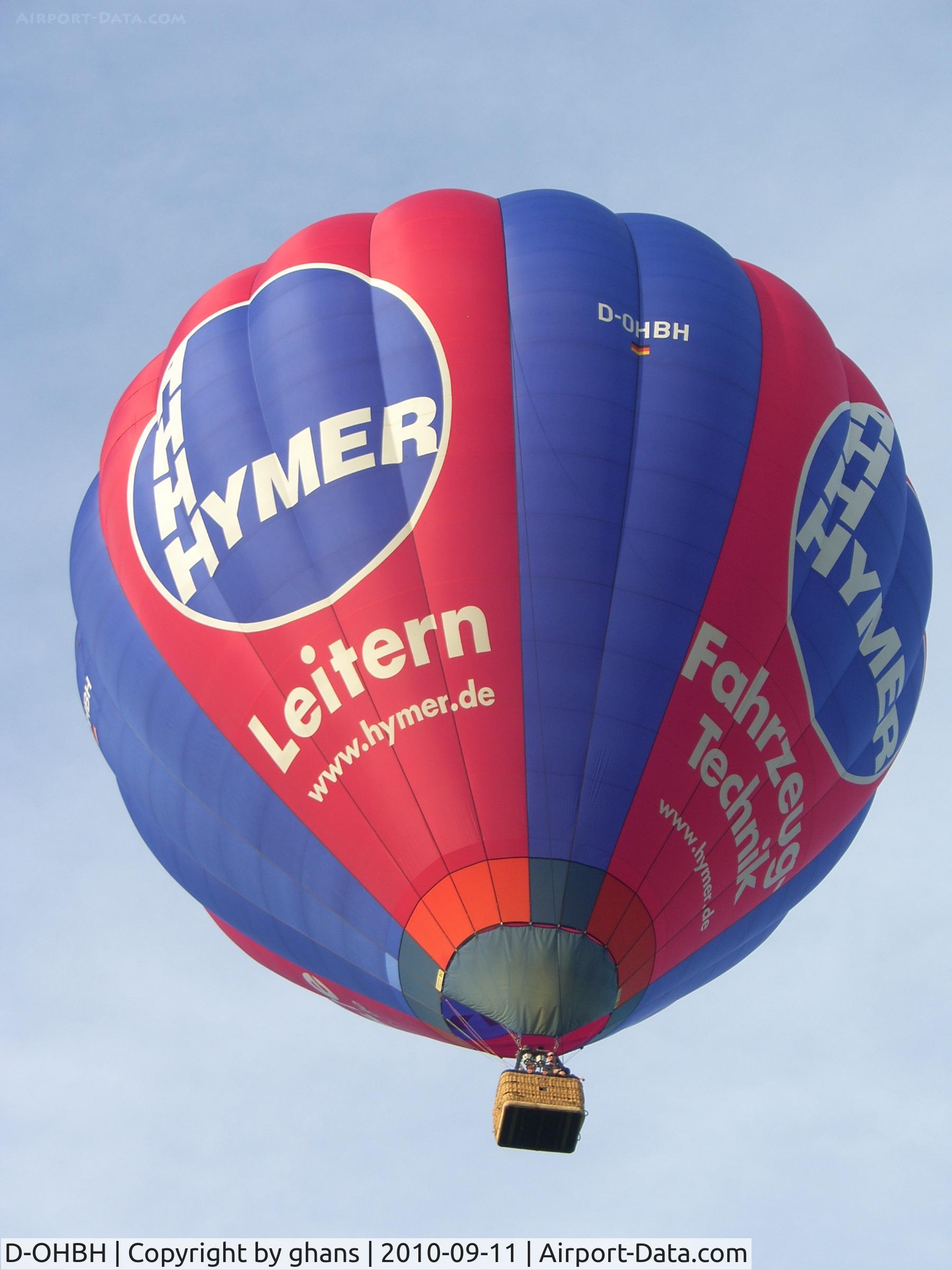 D-OHBH, 2002 Thunder & Colt Balloons AX10.160 C/N 10216, WIM 2010