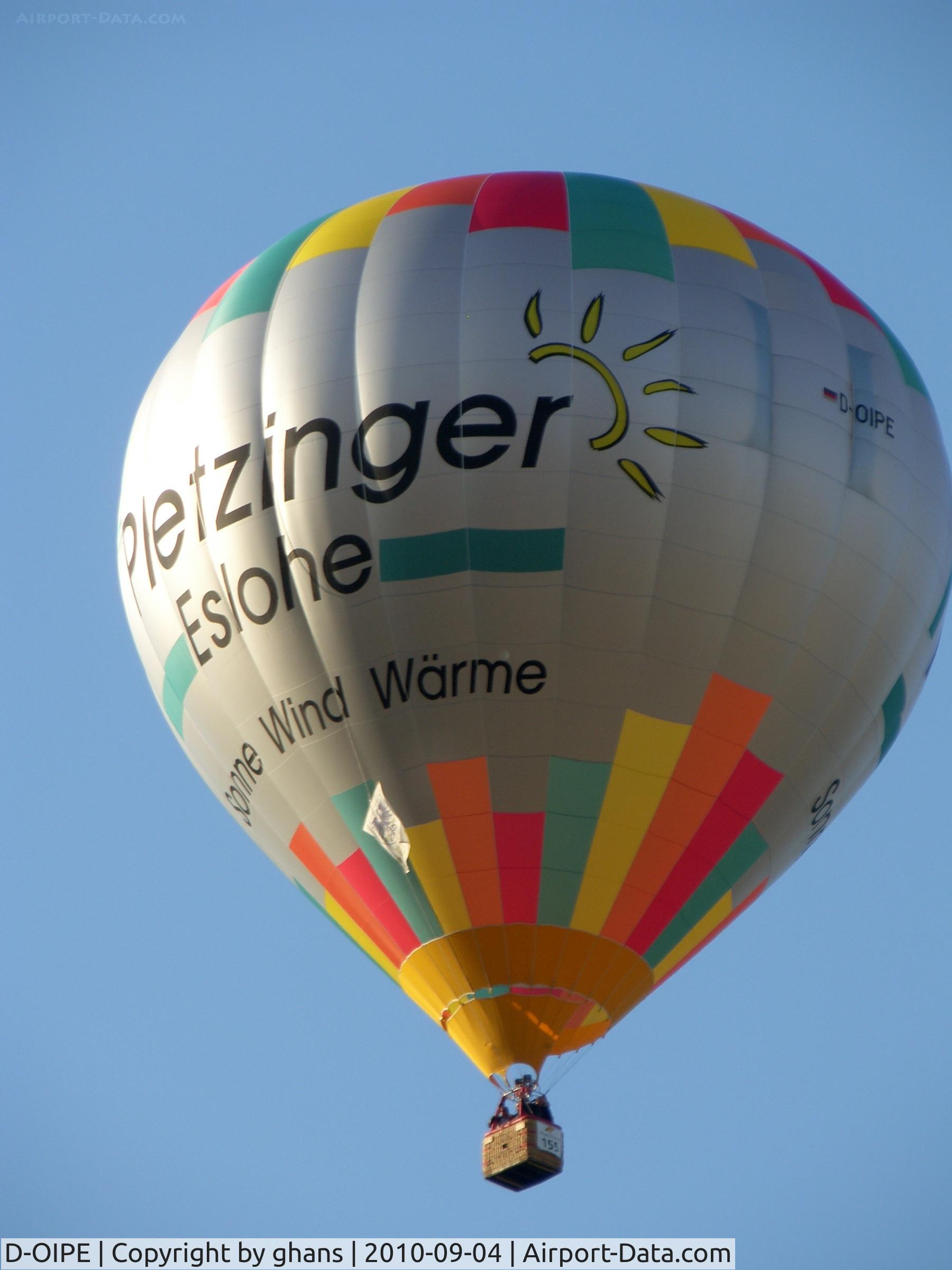 D-OIPE, 2009 Schroeder Fire Balloons G42/24 C/N 1384, WIM 2010
