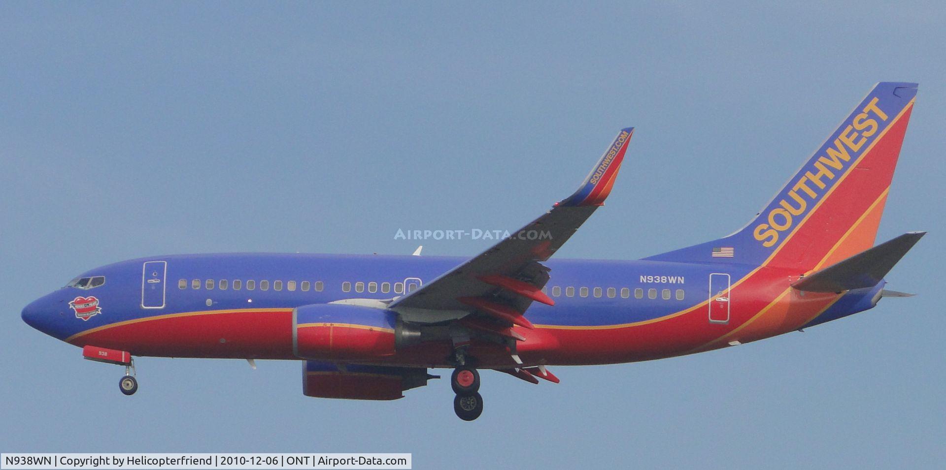 N938WN, 2009 Boeing 737-7H4 C/N 36645, 