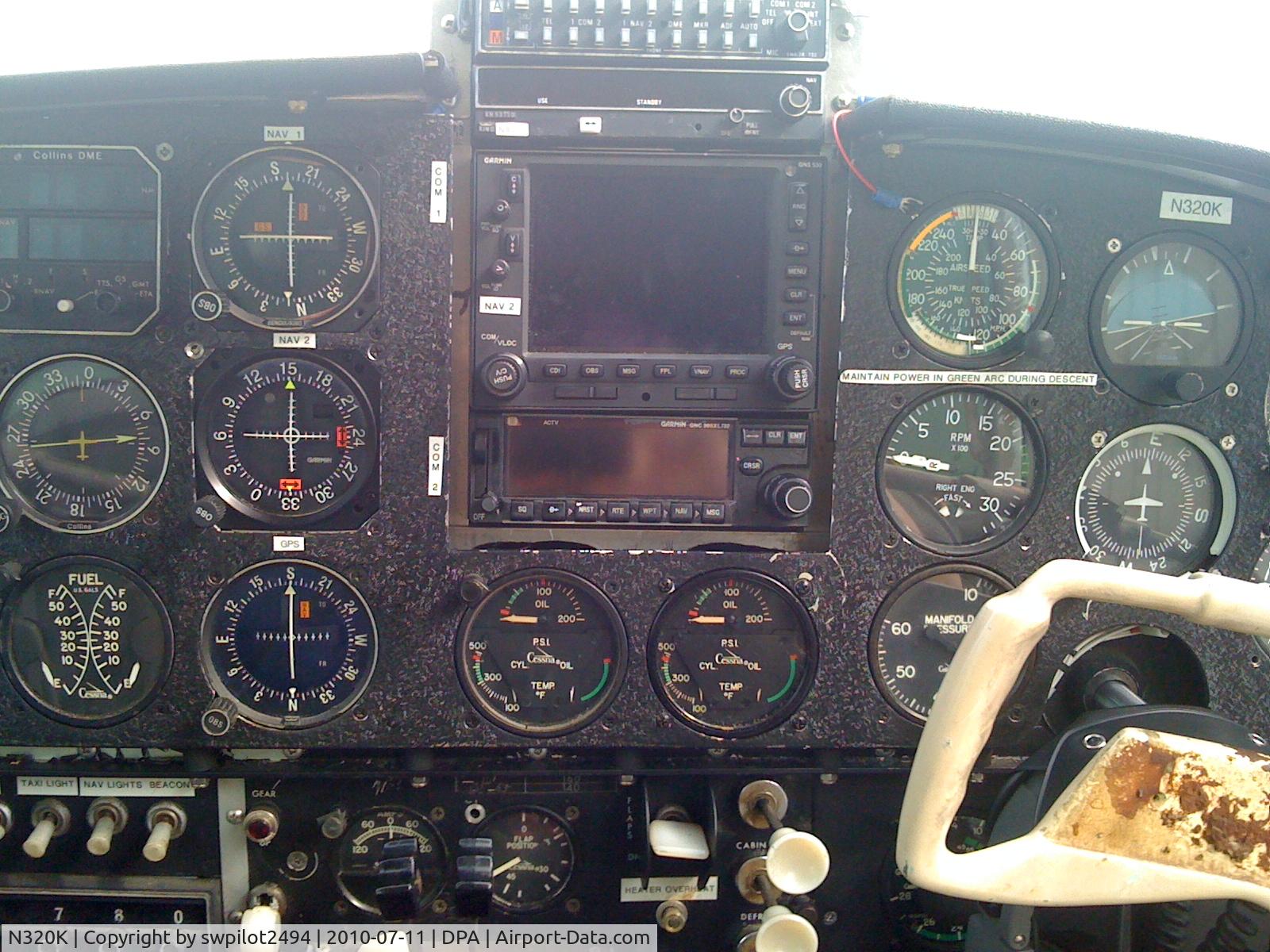 N320K, 1961 Cessna 320 Skyknight C/N 320-0018, 320K panel