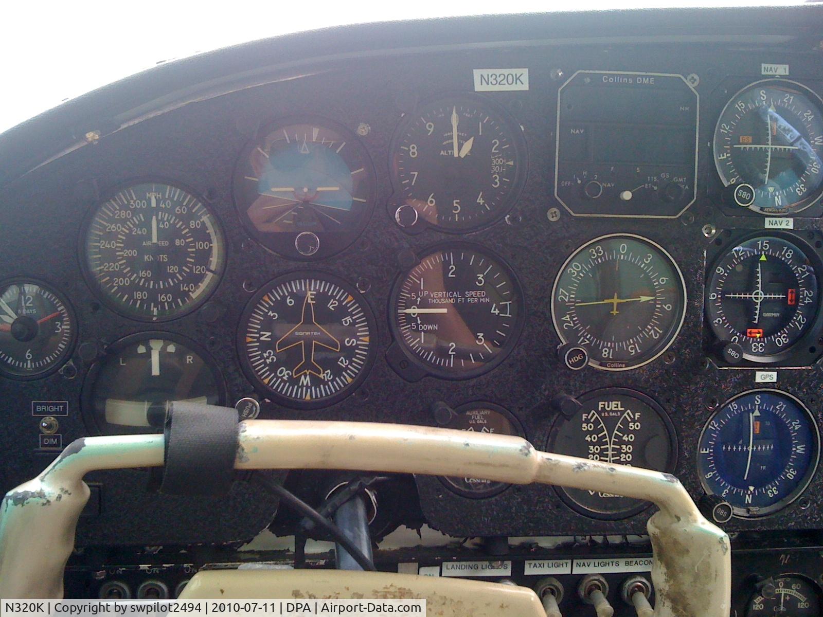 N320K, 1961 Cessna 320 Skyknight C/N 320-0018, PIC panel