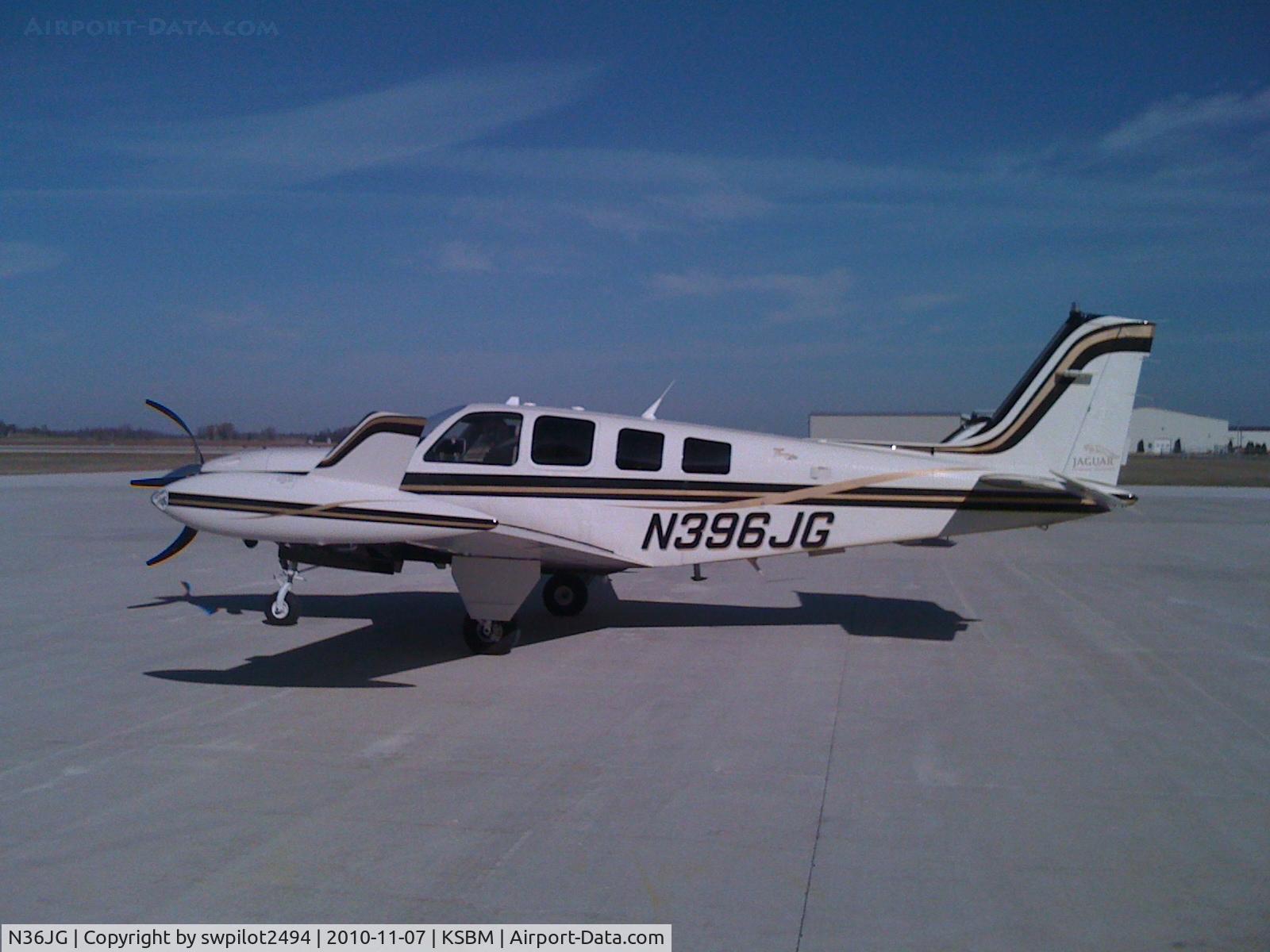 N36JG, 2007 Hawker Beechcraft G58 C/N TH-2196, My first time seeing a turboprop airplane start it's engine; will never forget it.