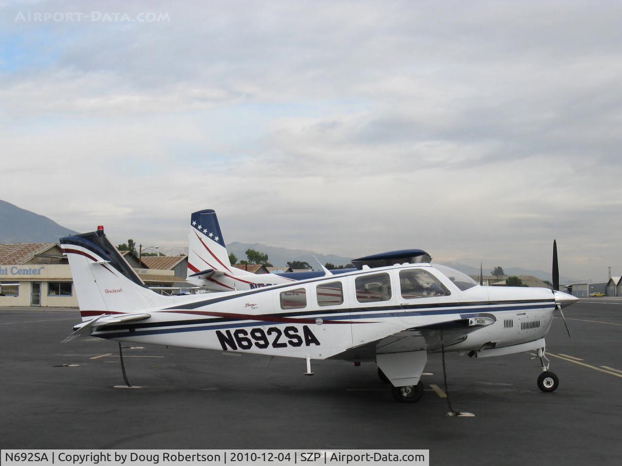 N692SA, 2001 Raytheon Aircraft Company B36TC Bonanza C/N EA-692, Raytheon Beech B36TC TURBO BONANZA, Continental TSIO-520-UB 300 Hp continuous