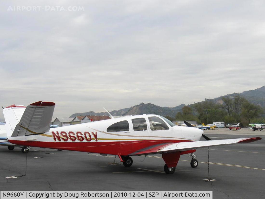N9660Y, 1962 Beech P35 Bonanza C/N D-7087, 1962 Beech P35 BONANZA, Continental IO-470-N 260 Hp