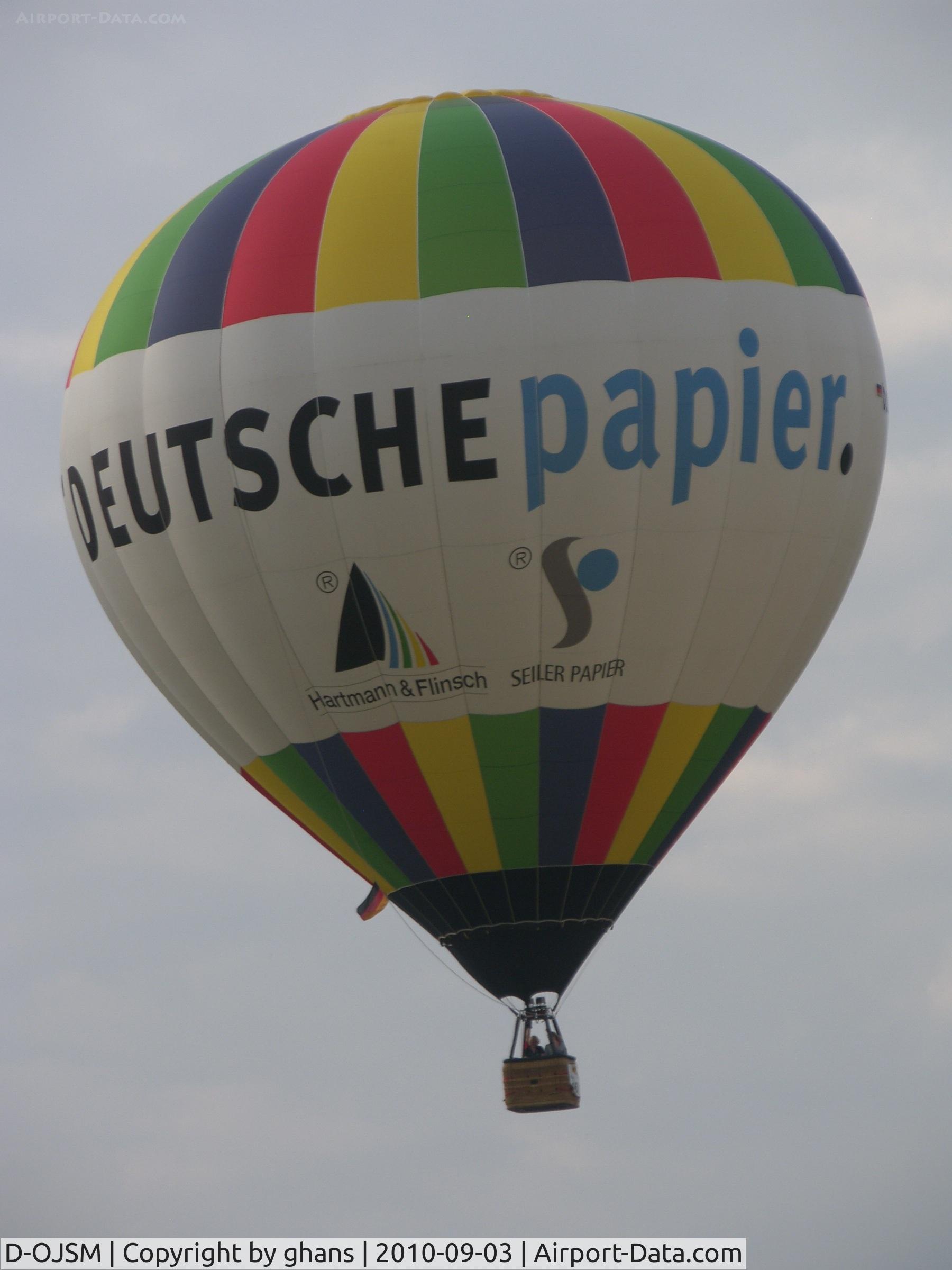 D-OJSM, 2002 Schroeder Fire Balloons G34/24 C/N 980, WIM 2010