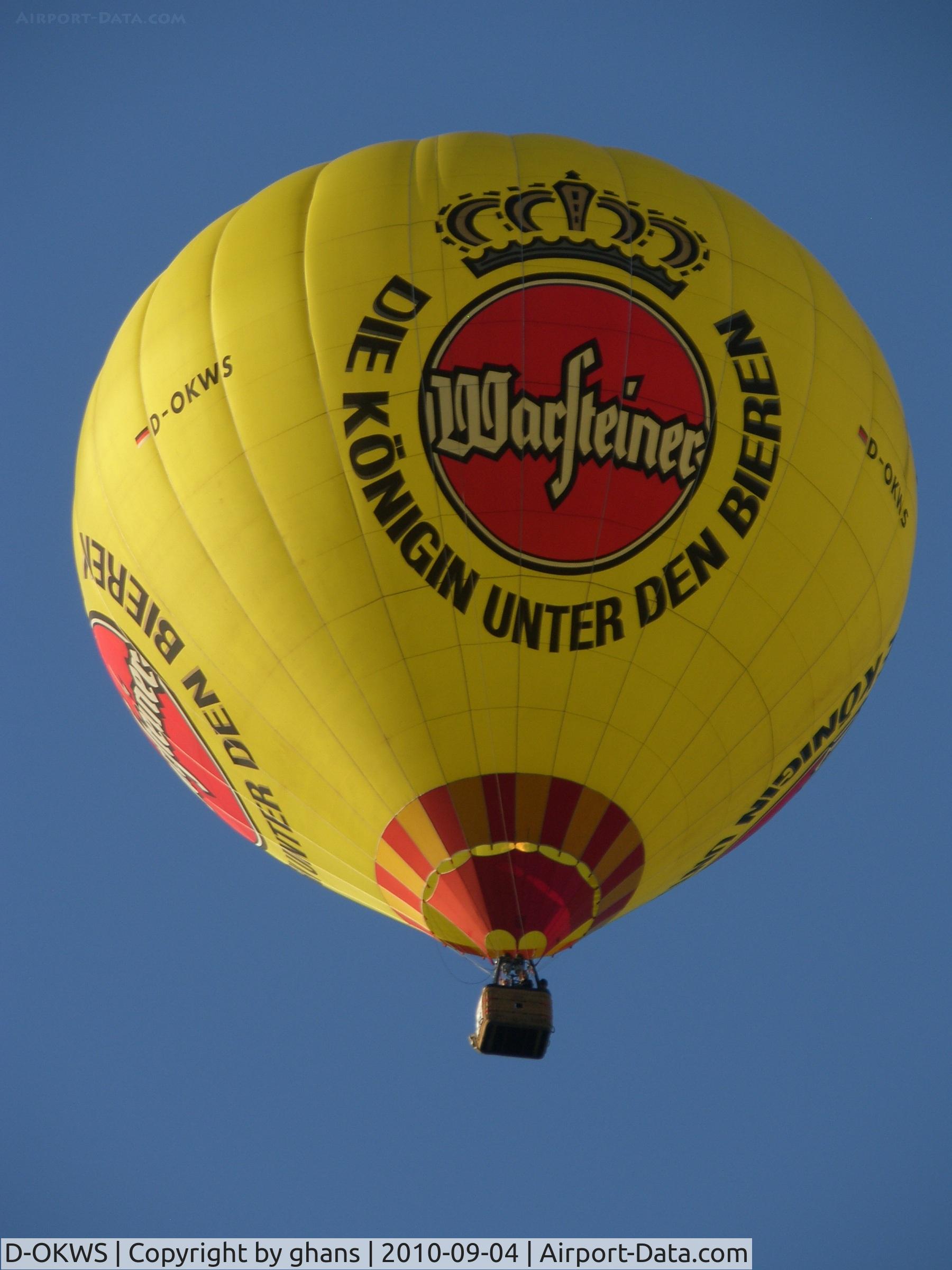 D-OKWS, 2000 Schroeder Fire Balloons G34/24 C/N 824, WIM 2010