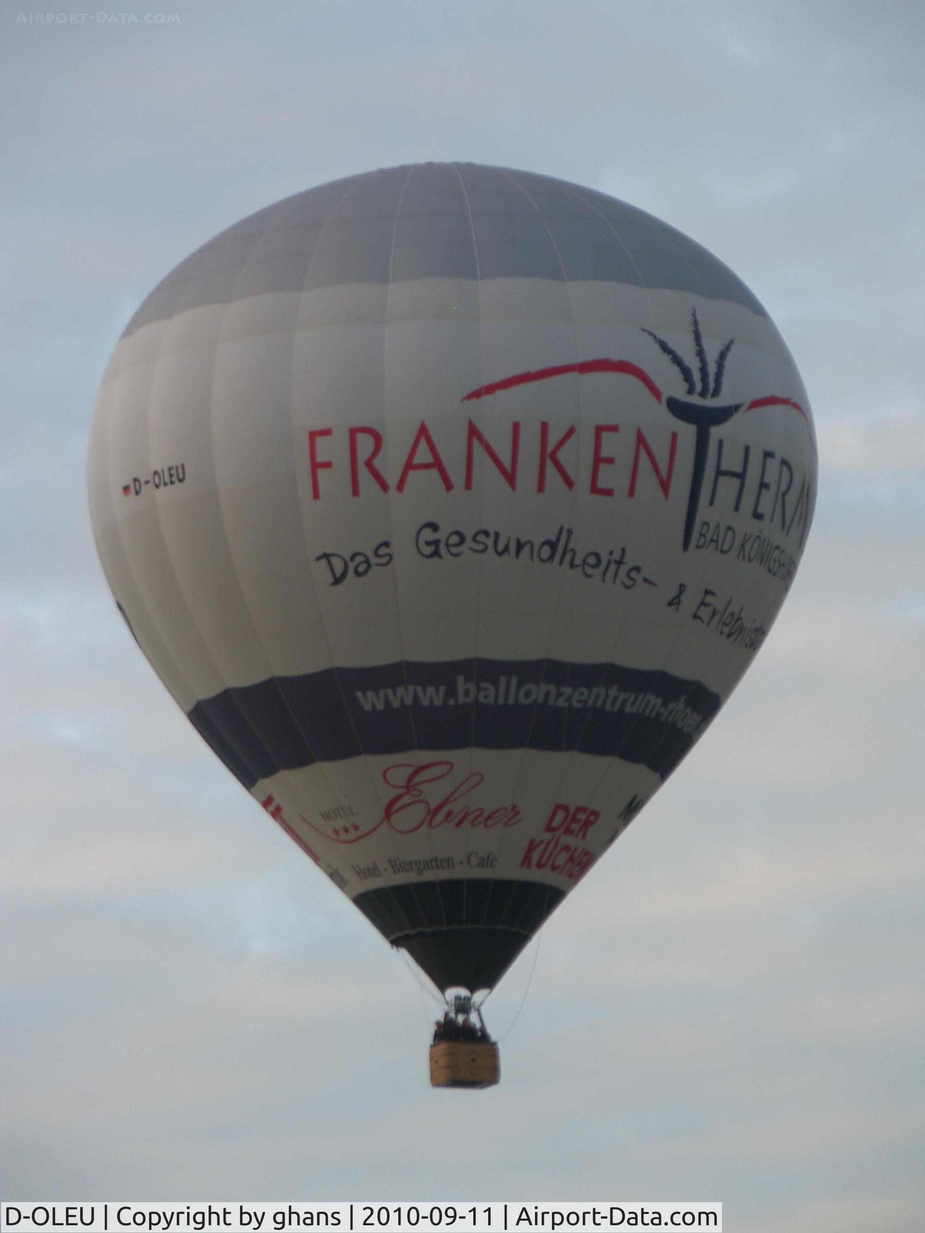 D-OLEU, 2004 Schroeder Fire Balloons G C/N 1096, WIM 2010