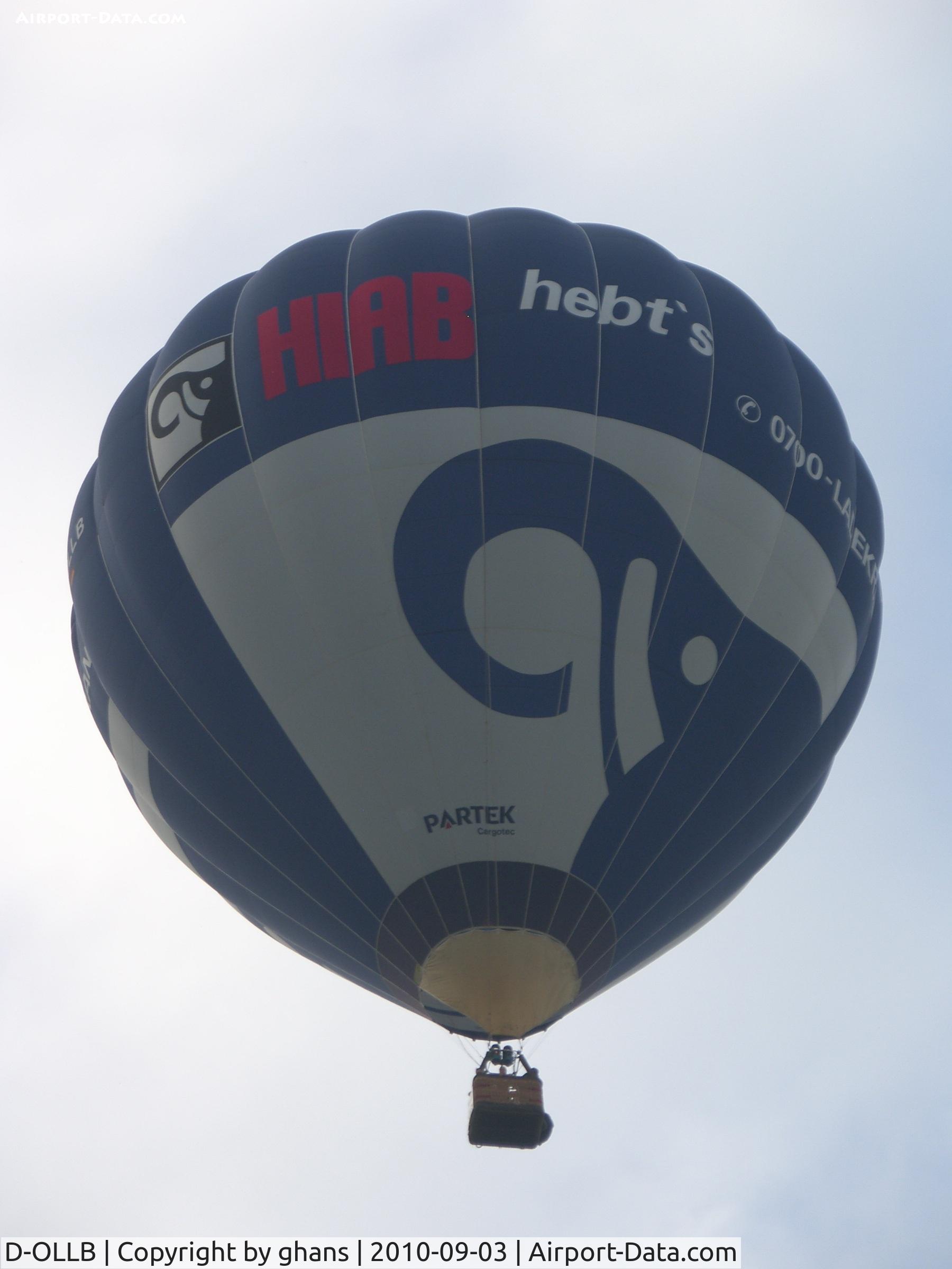 D-OLLB, 2004 Thunder & Colt Balloons AX9-120 C/N 4917, WIM 2010