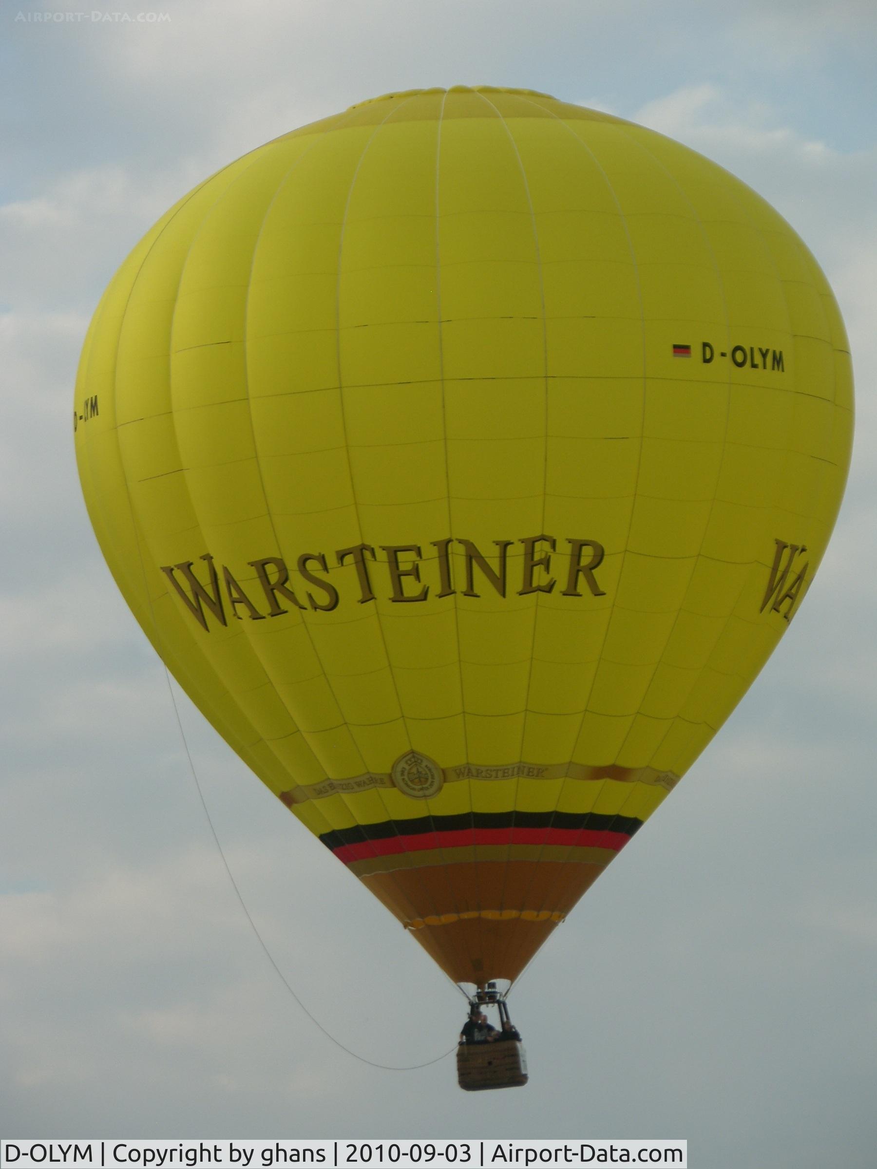 D-OLYM, 2008 Schroeder Fire Balloons G34/24 C/N 1297, WIM 2010