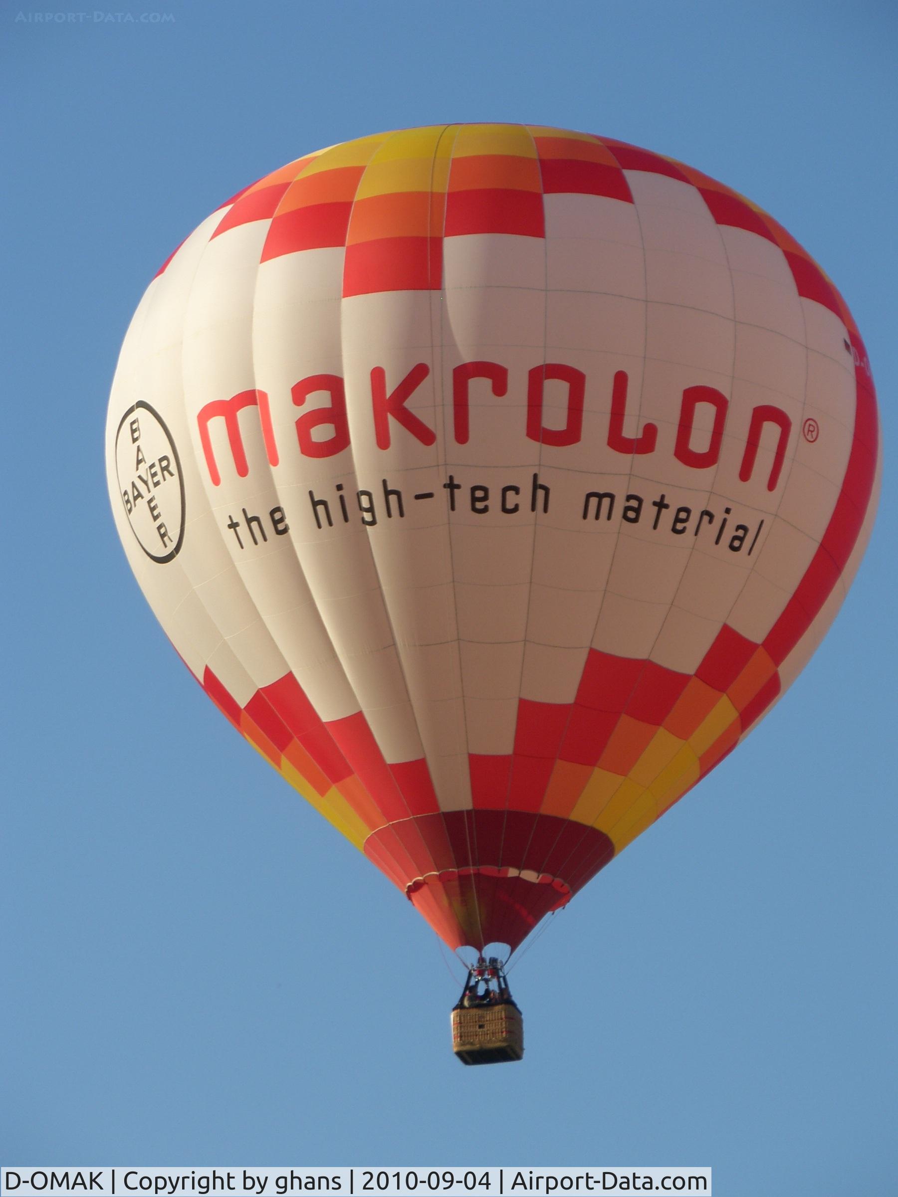 D-OMAK, 2005 Schroeder Fire Balloons G34/24 C/N 1184, WIM 2010