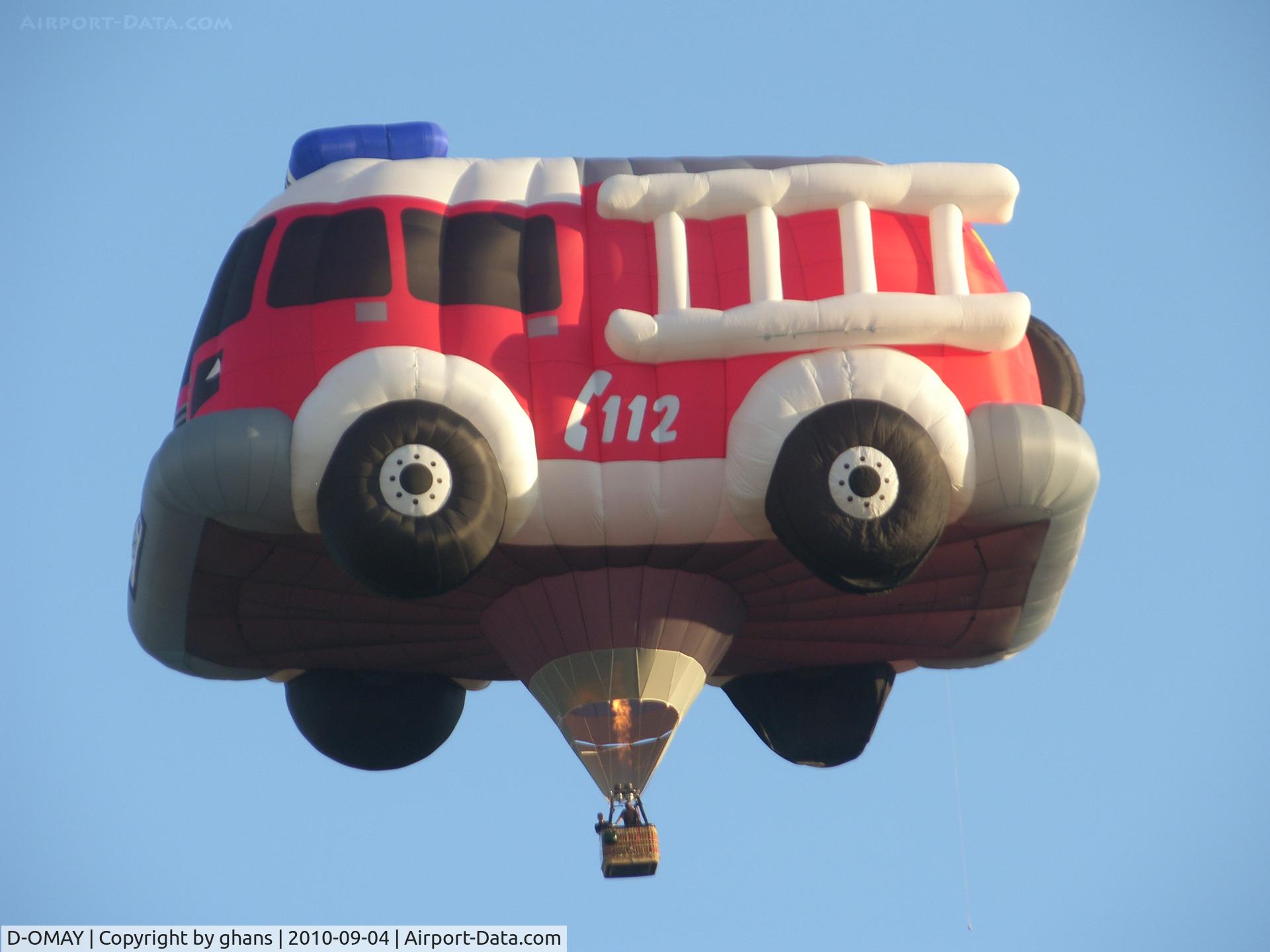 D-OMAY, 2009 Cameron Balloons Ltd. Firetruck C/N ?, WIM 2010