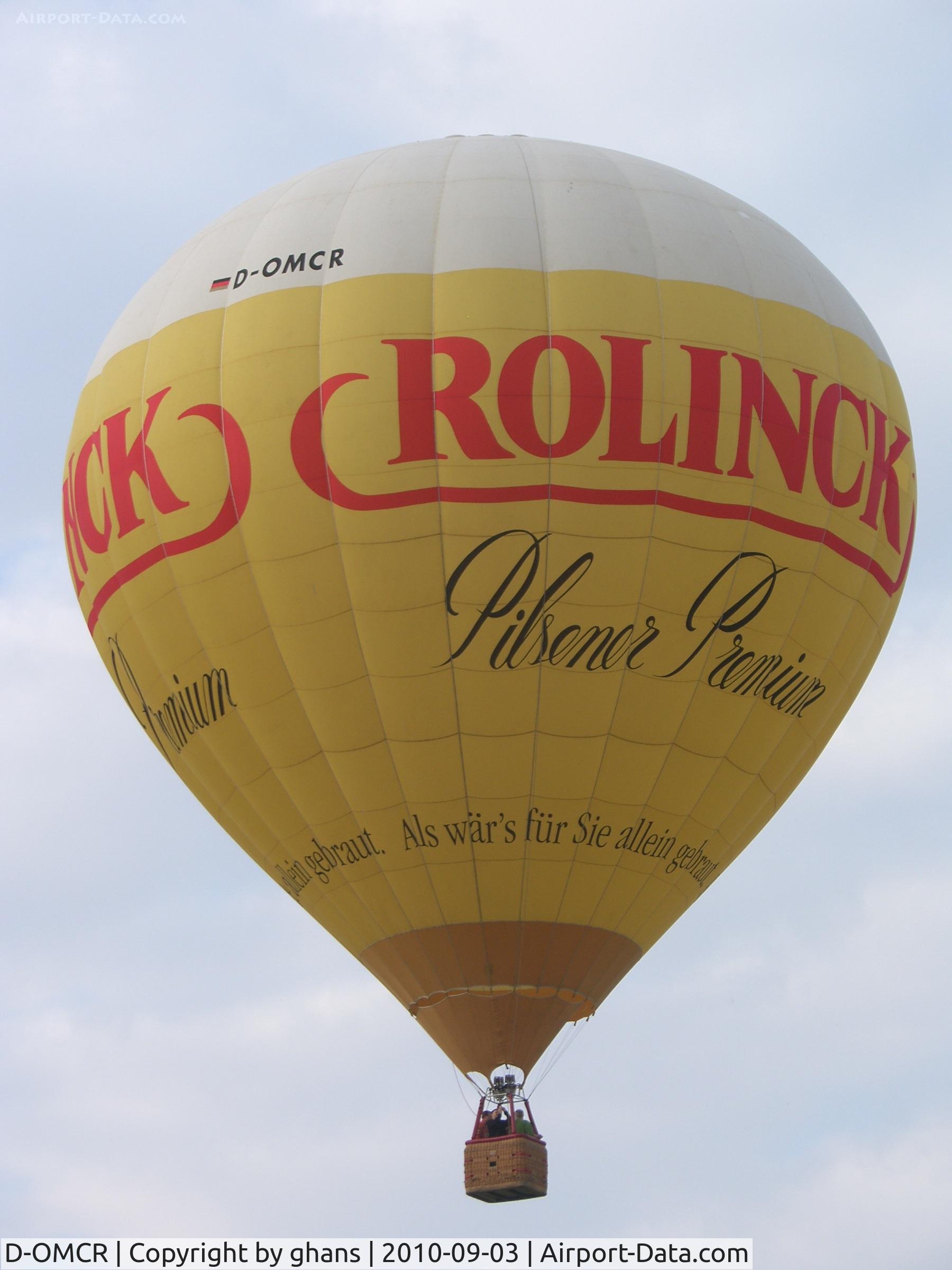 D-OMCR, 2002 Schroeder Fire Balloons G34/24 C/N 990, WIM 2010