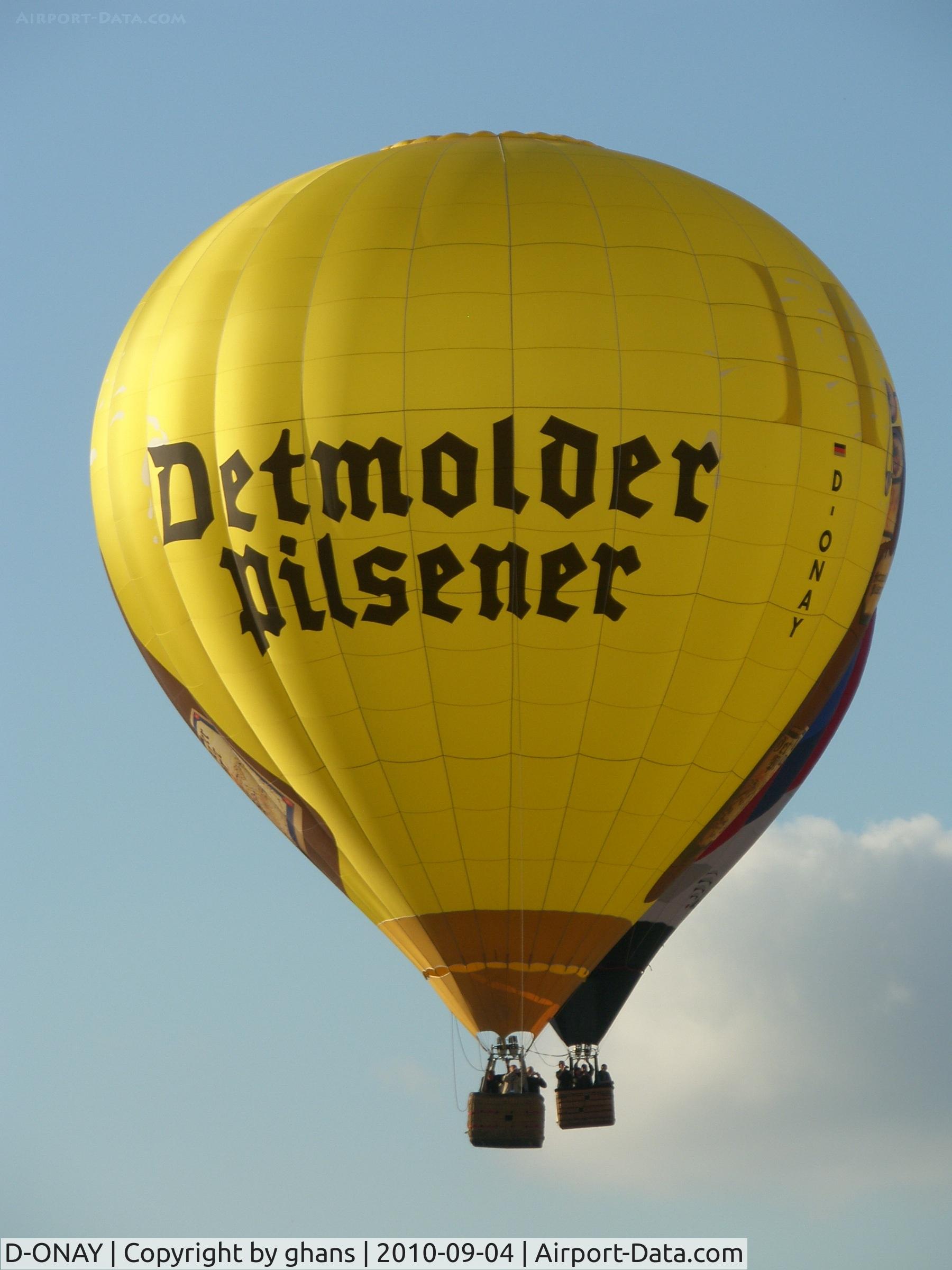 D-ONAY, 2007 Schroeder Fire Balloons G C/N 1254, WIM 2010
