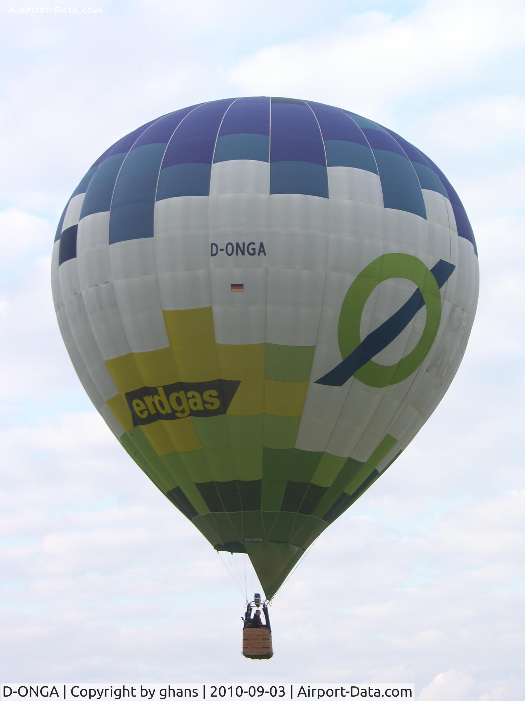 D-ONGA, 2002 Cameron Balloons Ltd Cam Z-105 C/N 10262, WIM 2010