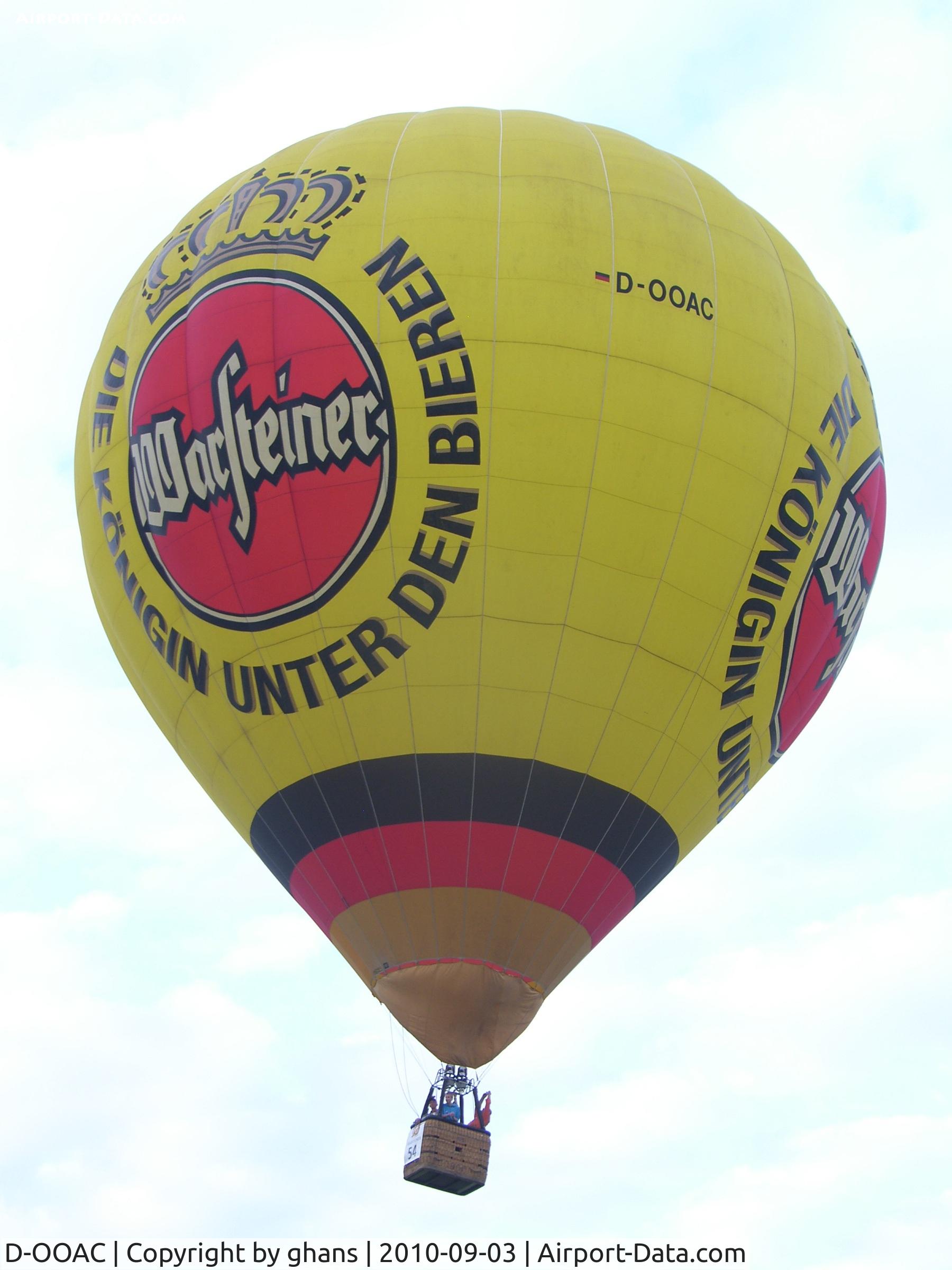 D-OOAC, 2001 UltraMagic M-120 C/N 120/05, WIM 2010
