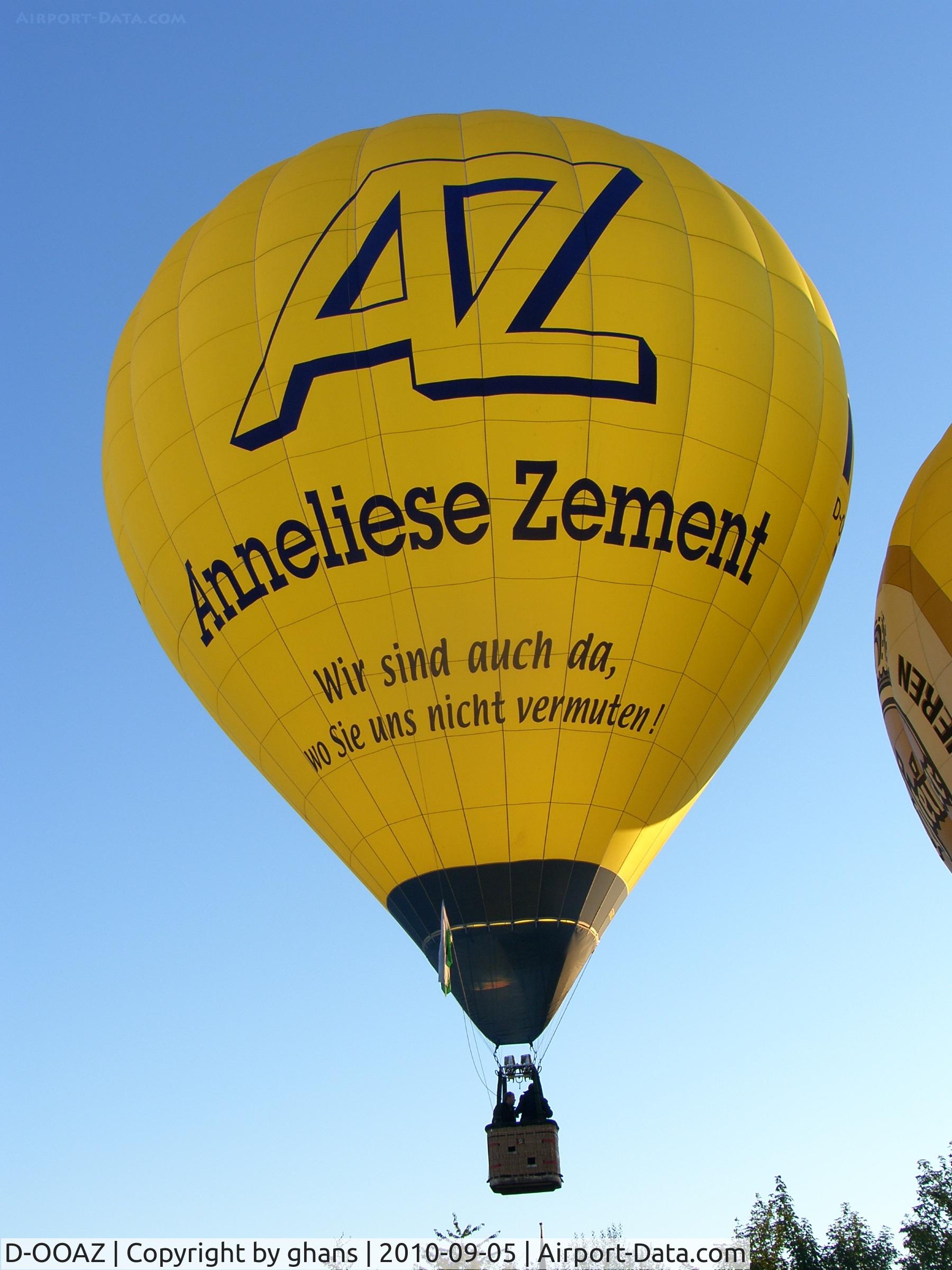 D-OOAZ, 2000 Colt Balloons Ltd Colt 90 C/N 4928, WIM 2010