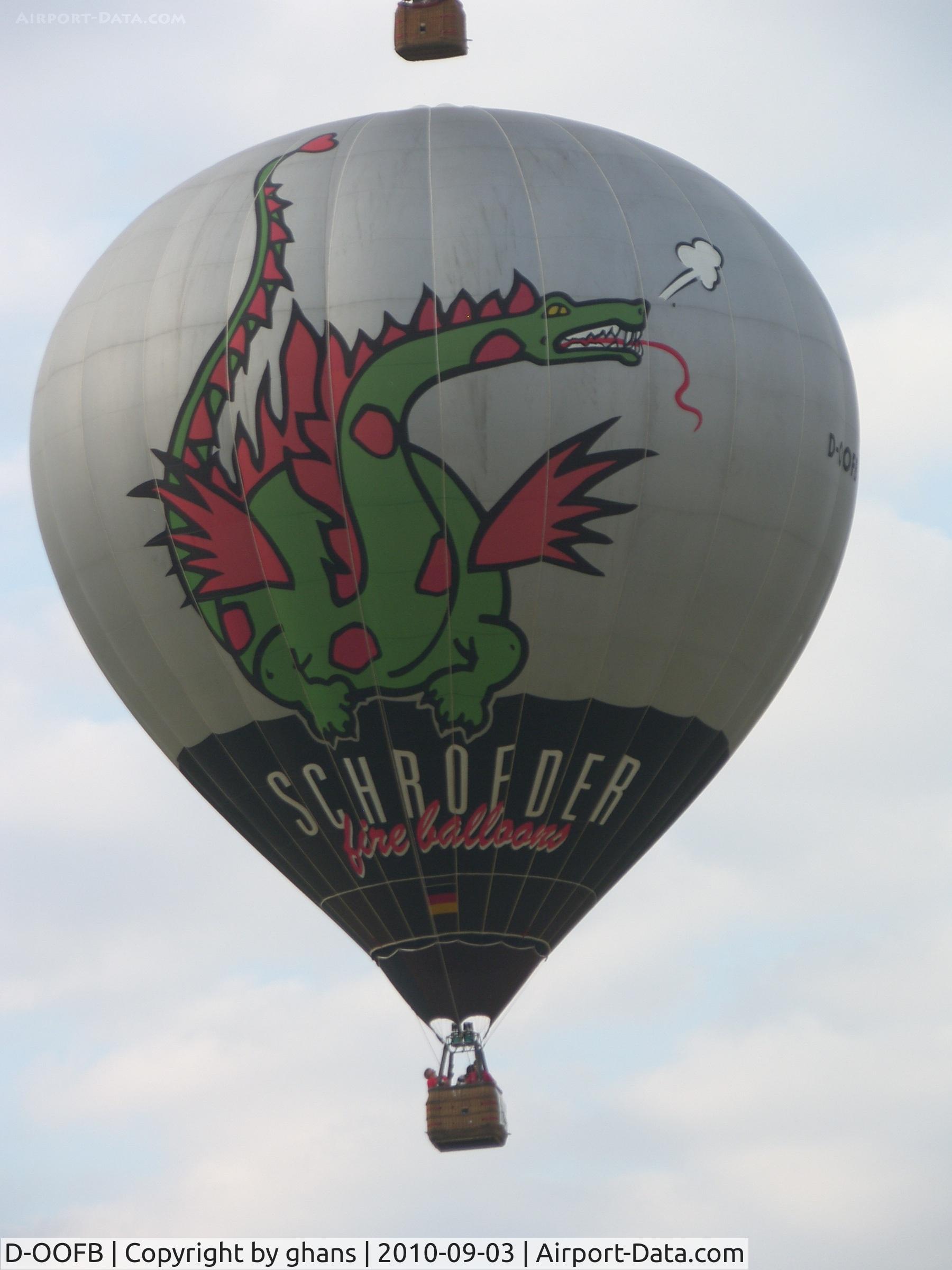 D-OOFB, 1998 Schroeder Fire Balloons G C/N 652, WIM 2010