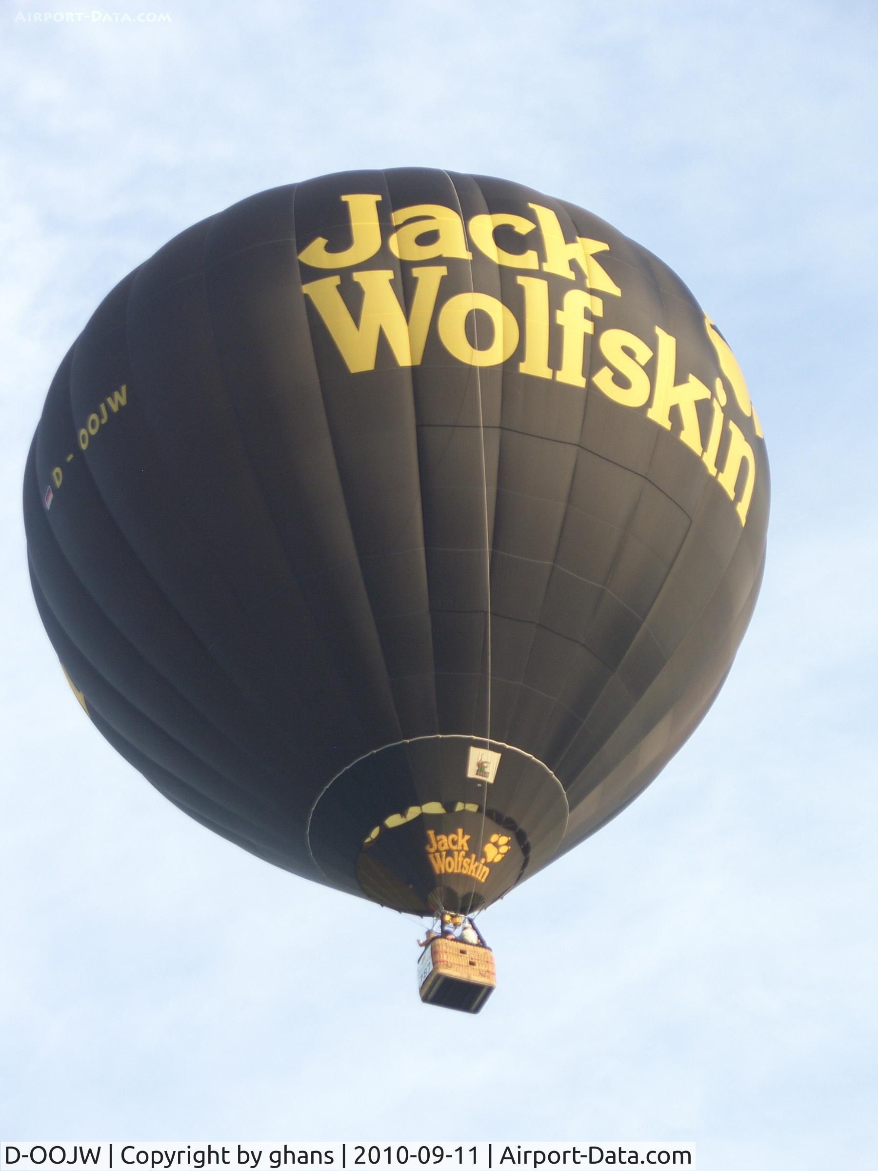 D-OOJW, 2007 Schroeder Fire Balloons G C/N 1217, WIM 2010