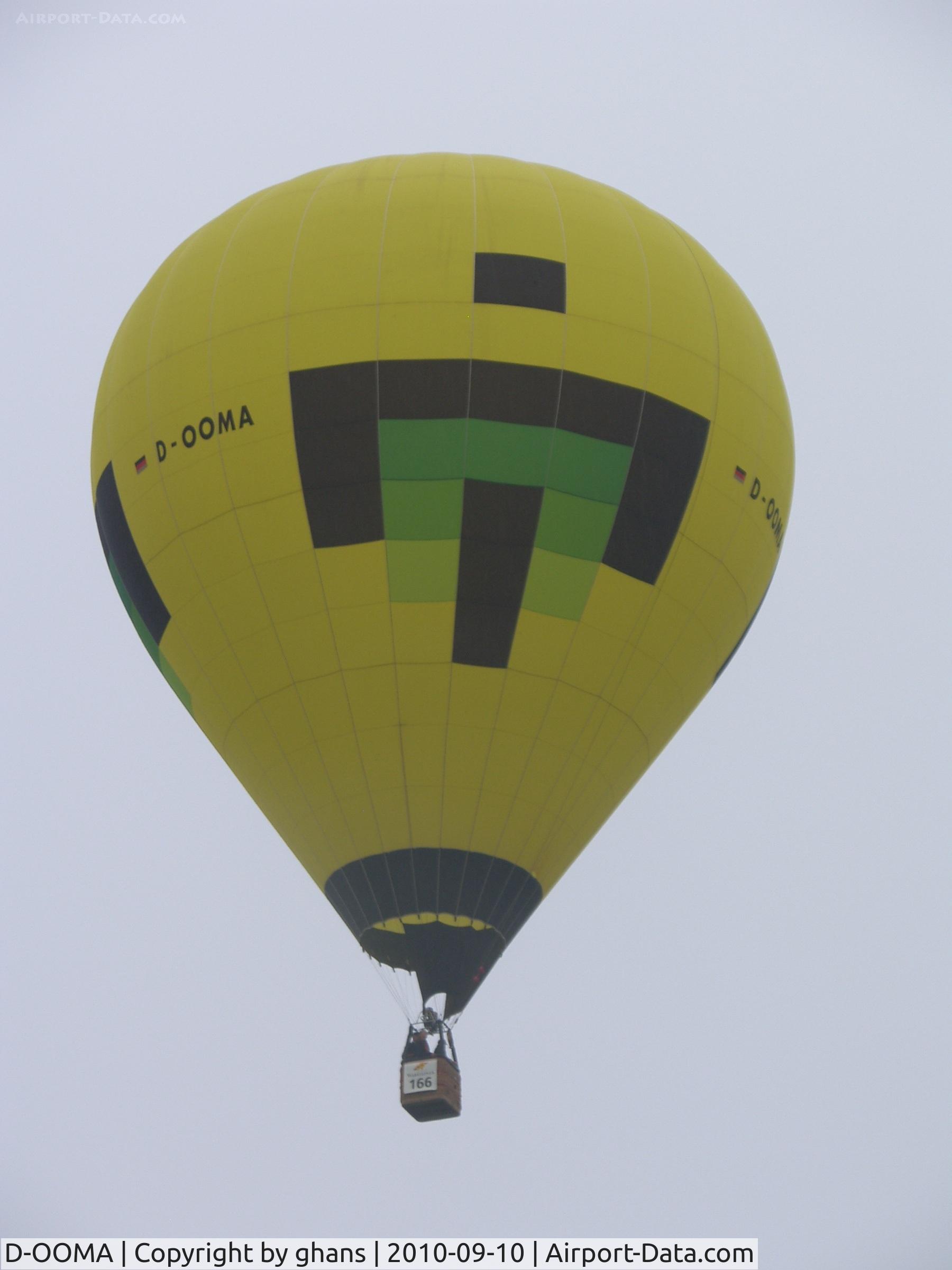 D-OOMA, 2003 Schroeder Fire Balloons G C/N 1073, WIM 2010