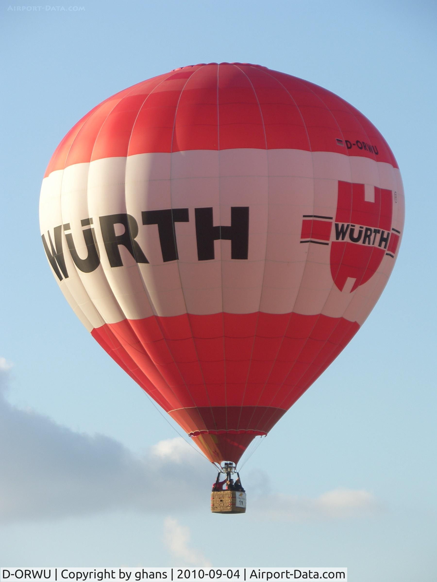D-ORWU, 2005 Schroeder Fire Balloons G34/24 C/N 1168, WIM 2010