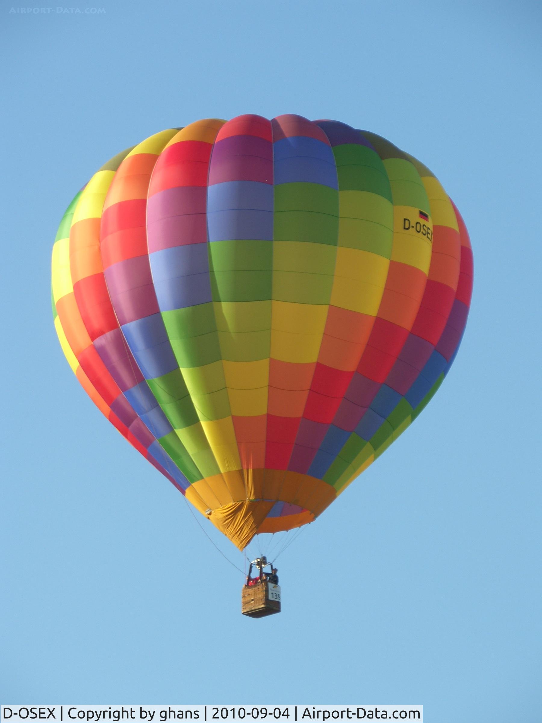 D-OSEX, 1988 Cameron Balloons Ltd. Cam A-105 C/N 1855, WIM 2010