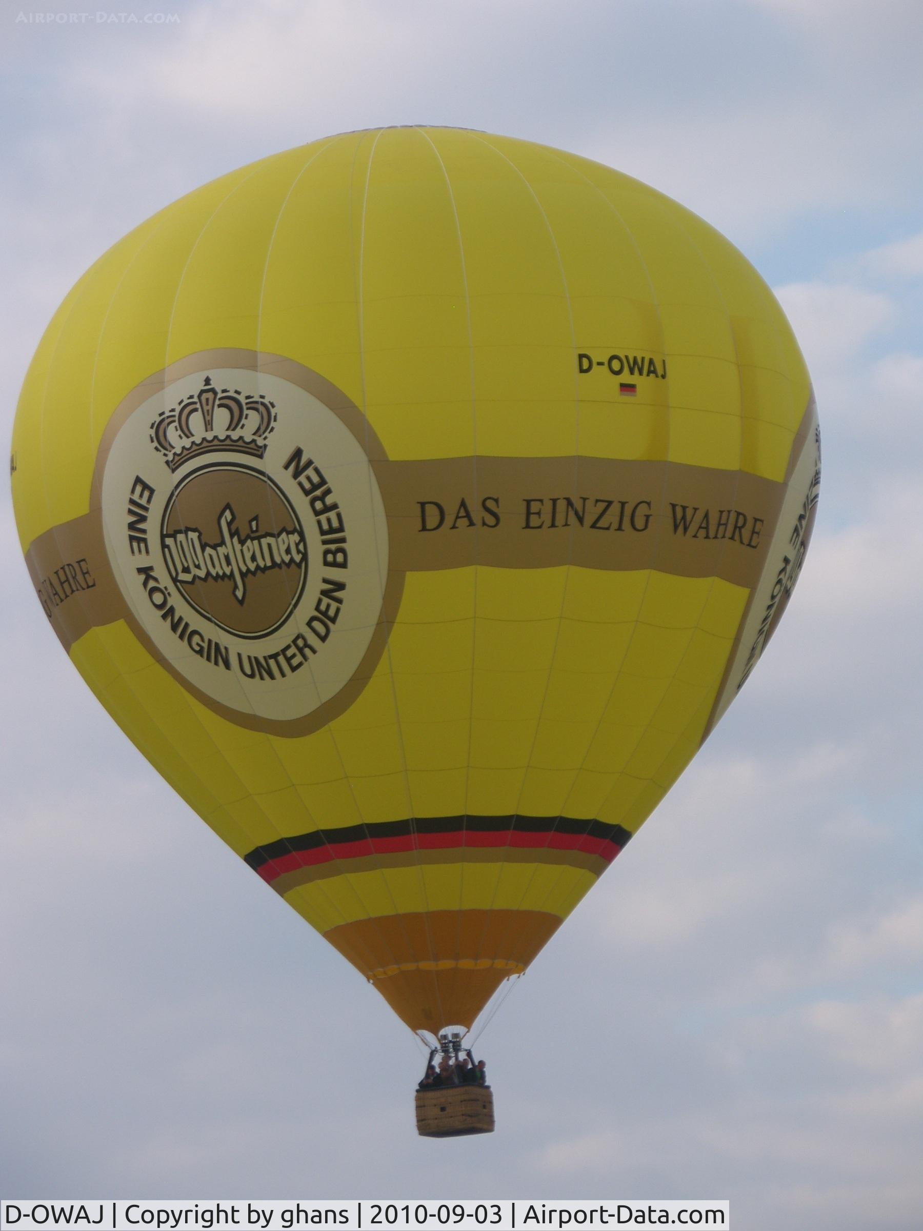 D-OWAJ, 2008 Schroeder Fire Balloons G42/24 C/N 1306, WIM 2010