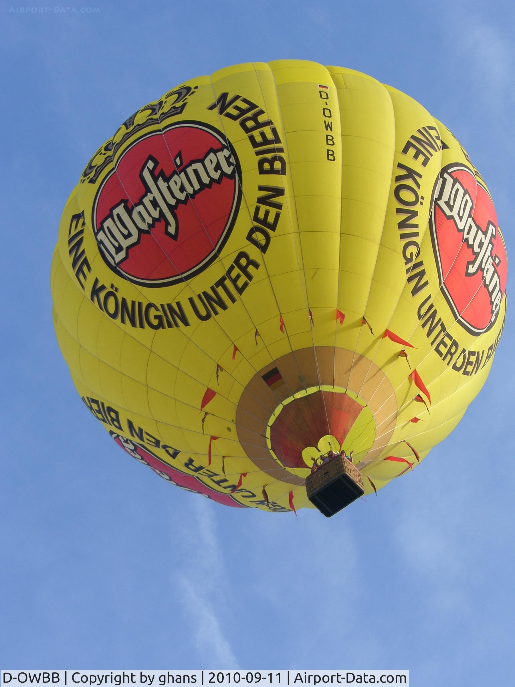 D-OWBB, 1997 Schroeder Fire Balloons G30/24 C/N 587, WIM 2010