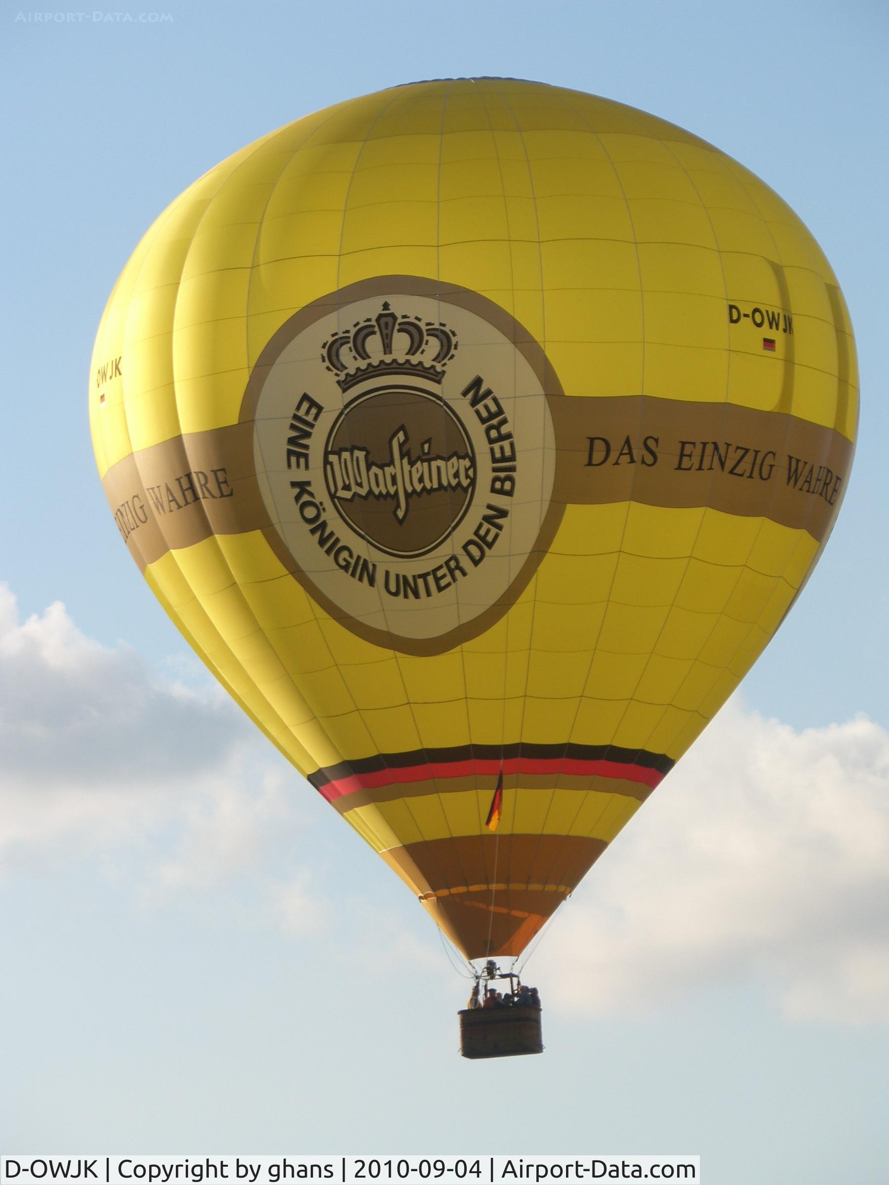 D-OWJK, 2008 Schroeder Fire Balloons G42/24 C/N 1305, WIM 2010
