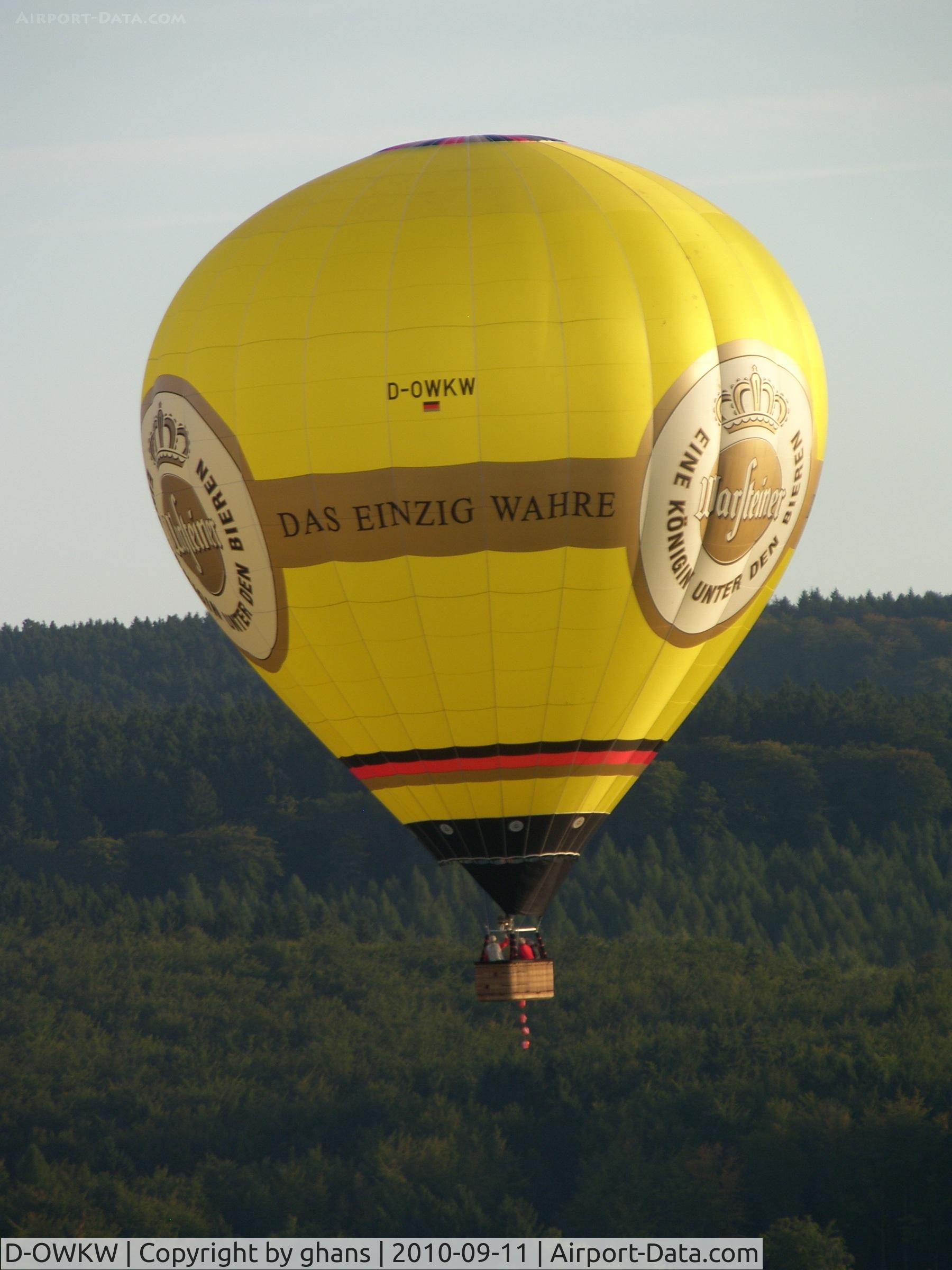 D-OWKW, 2010 Schroeder Fire Balloons G C/N 1401, WIM 2010