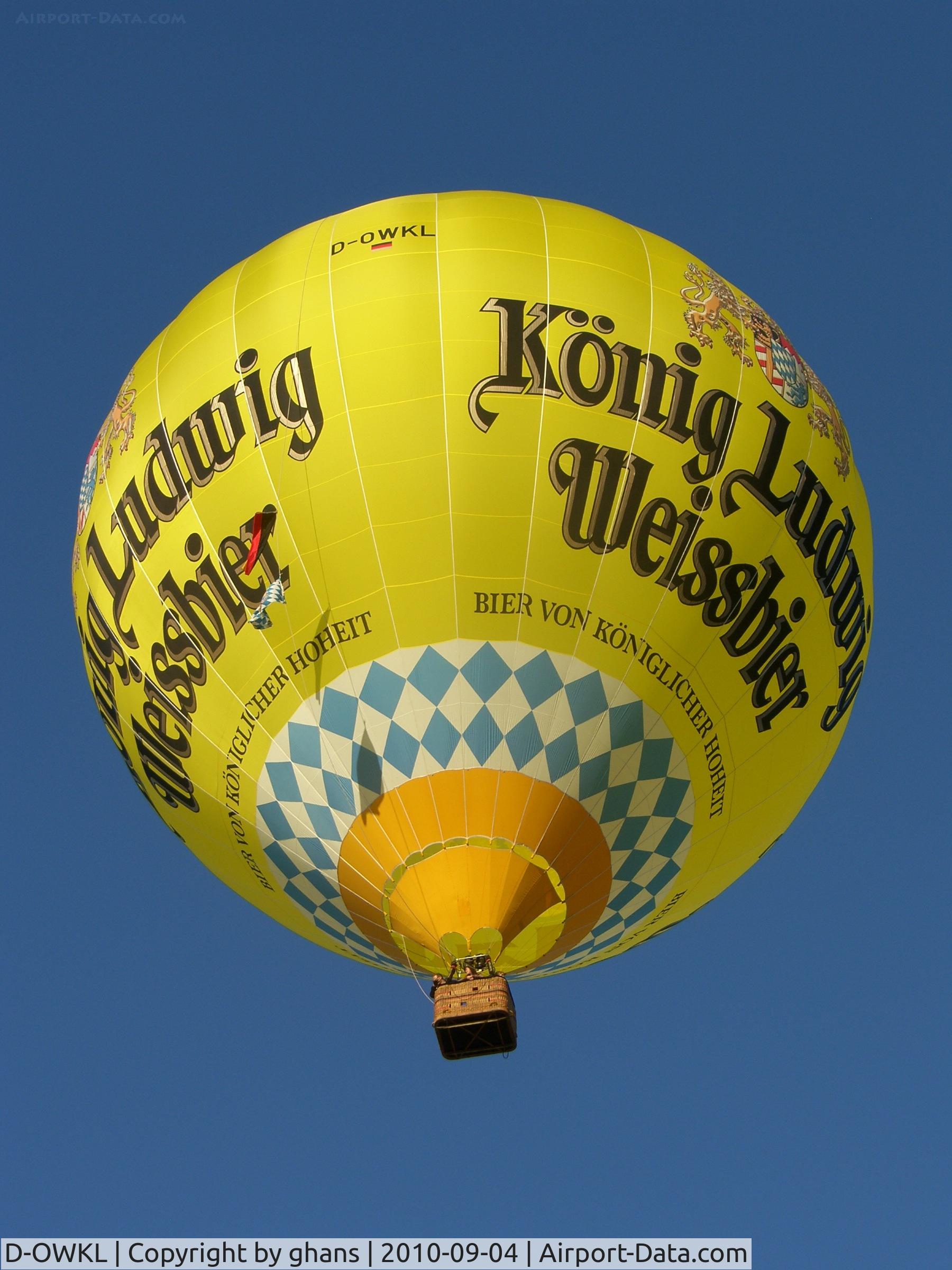 D-OWKL, 2010 Schroeder Fire Balloons G34/24 C/N 1396, WIM 2010