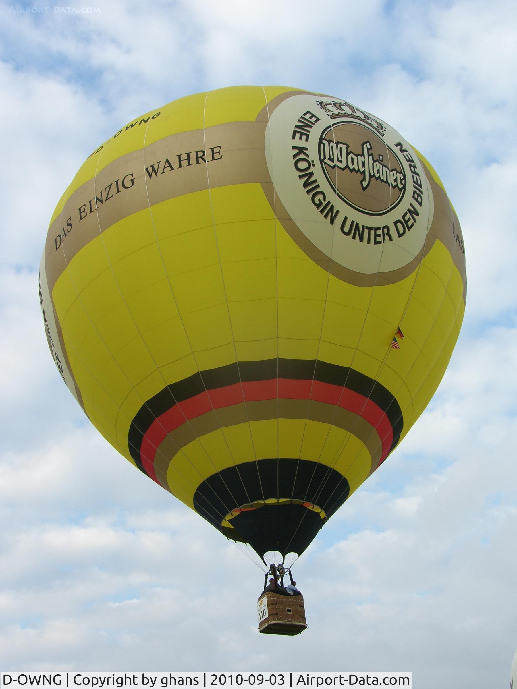 D-OWNG, 2006 Schroeder Fire Balloons G34/24 C/N 1220, WIM 2010