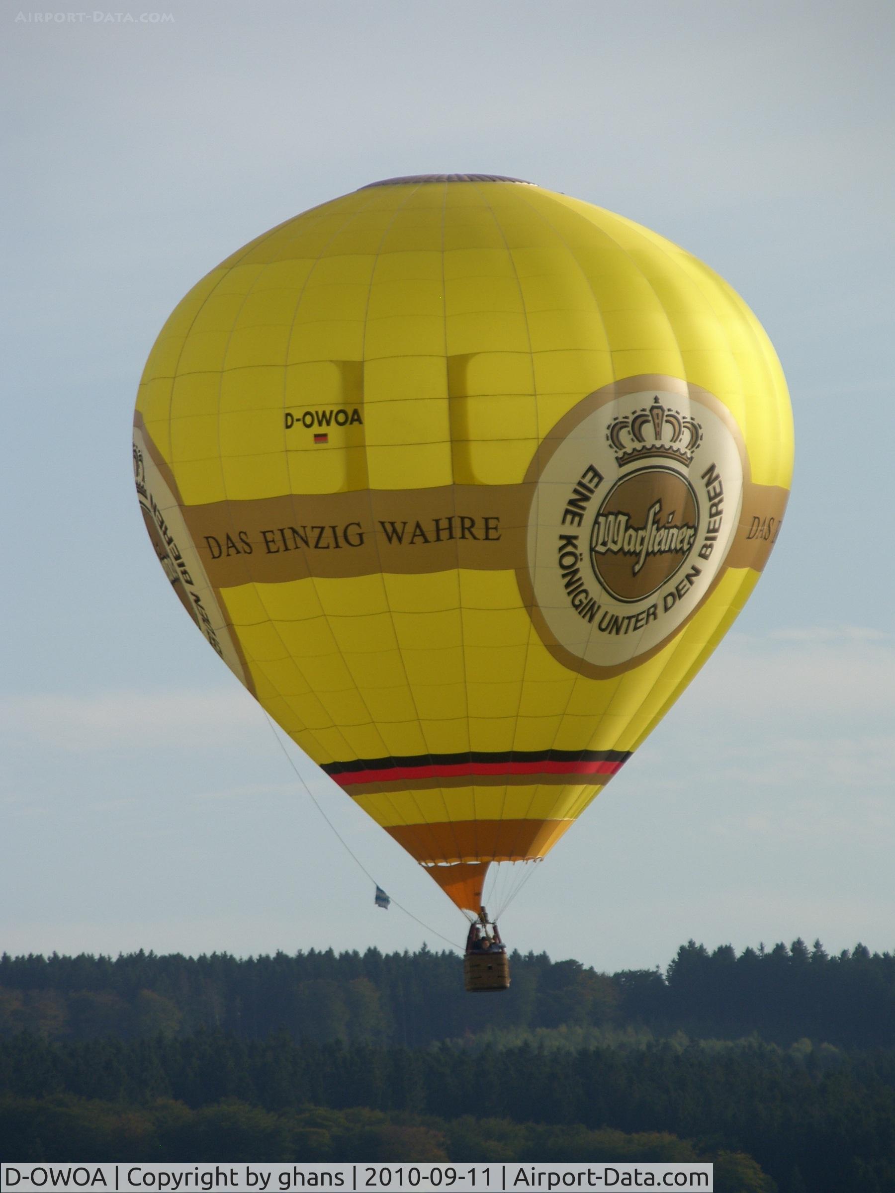 D-OWOA, 2008 Schroeder Fire Balloons G C/N 1299, WIM 2010