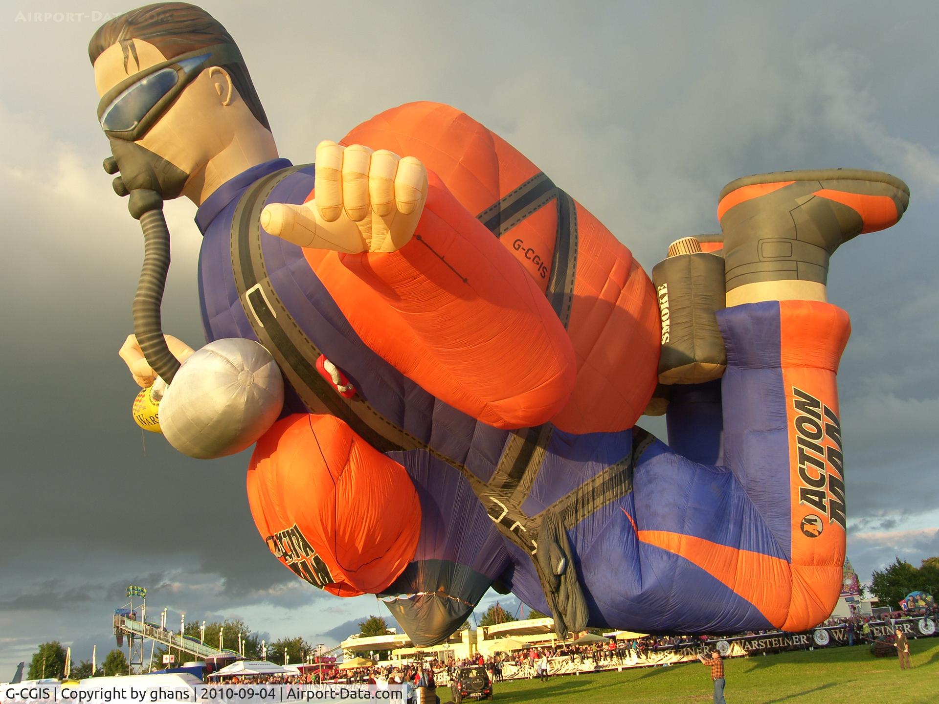 G-CGIS, 1997 Cameron Balloons Parachutist-110 C/N 4092, WIM 2010