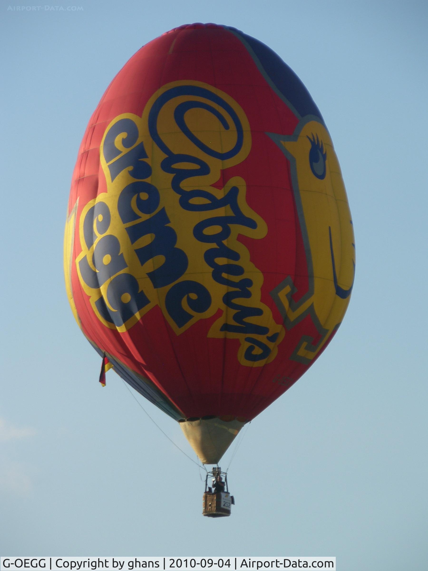 G-OEGG, 1989 Cameron Balloons Ltd CAMERON EGG-65 C/N 2140, WIM 2010