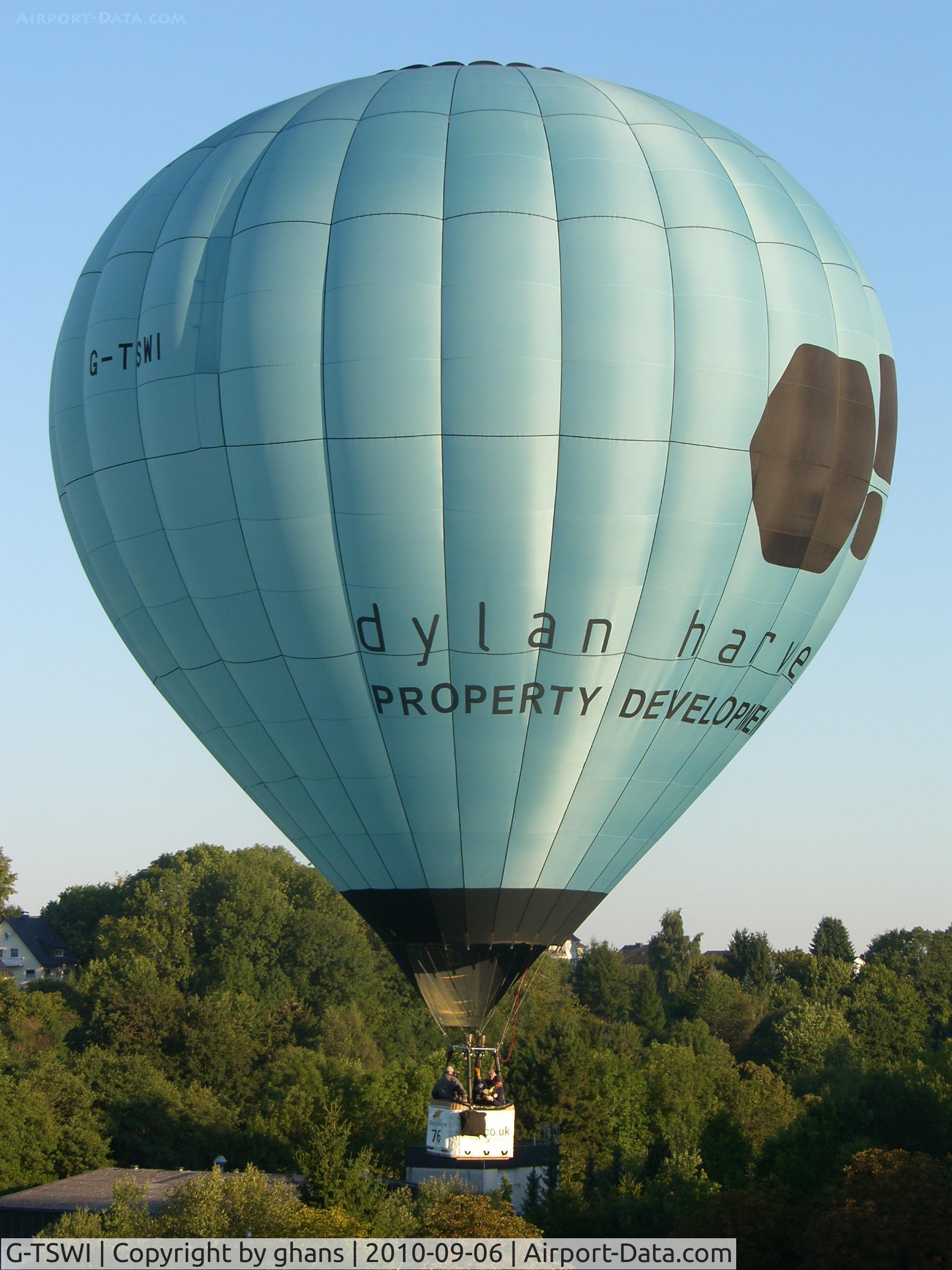 G-TSWI, 2007 Lindstrand Balloons LBL 90A C/N 1149, WIM 2010