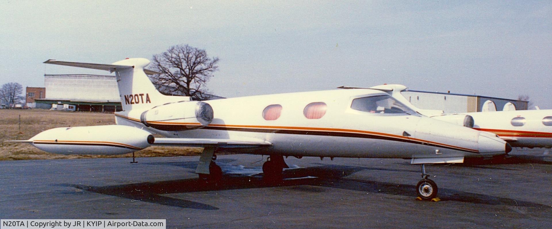 N20TA, 1965 Learjet 23 C/N 23-062, N20TA at KYIP 1987